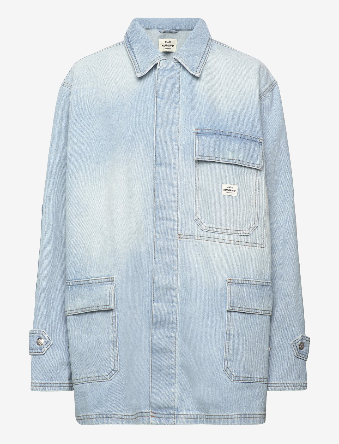 Mads Nørgaard - Bles Denim Johnny Jacket - bright blue denim - 0