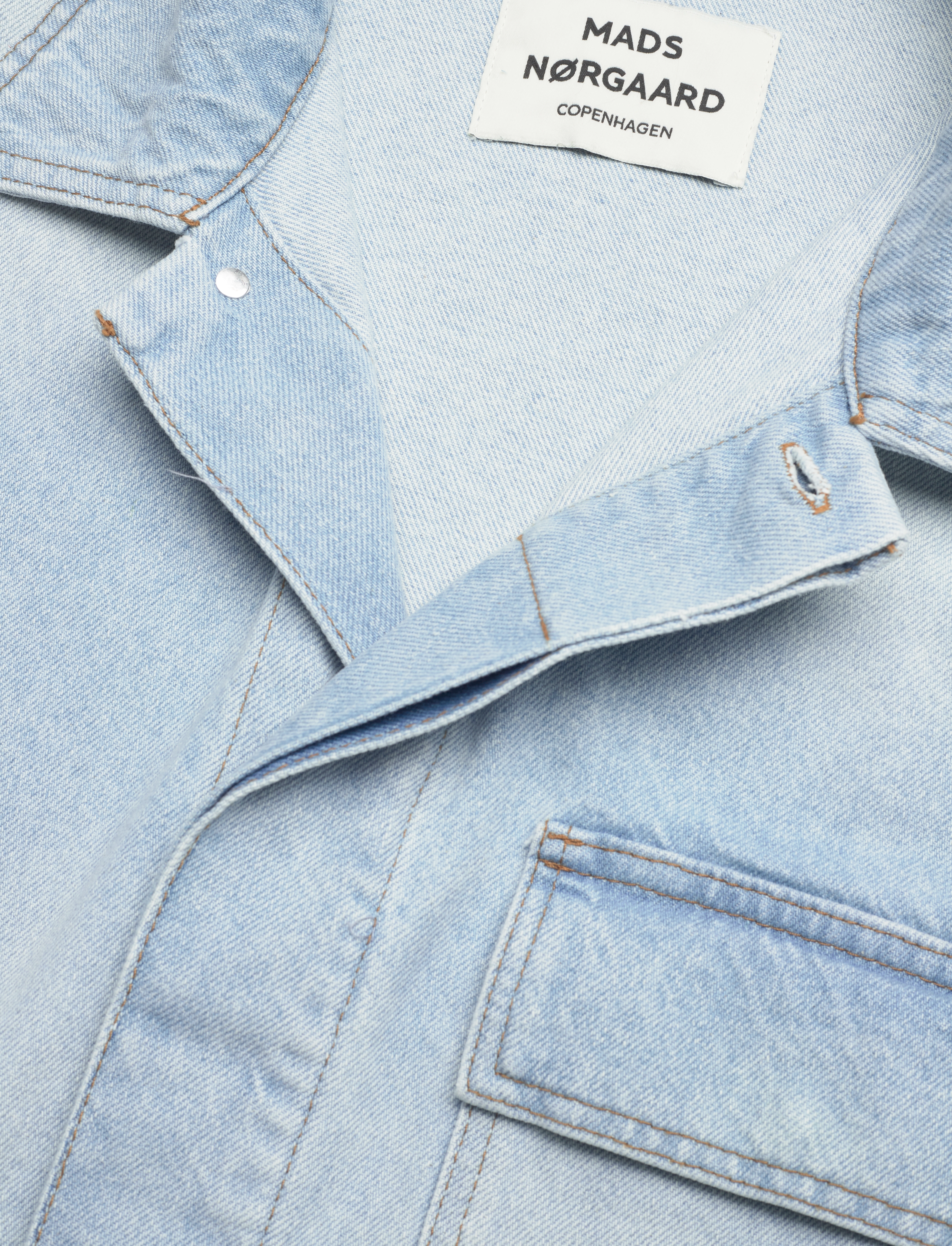 Mads Nørgaard - Bles Denim Johnny Jacket - bright blue denim - 2
