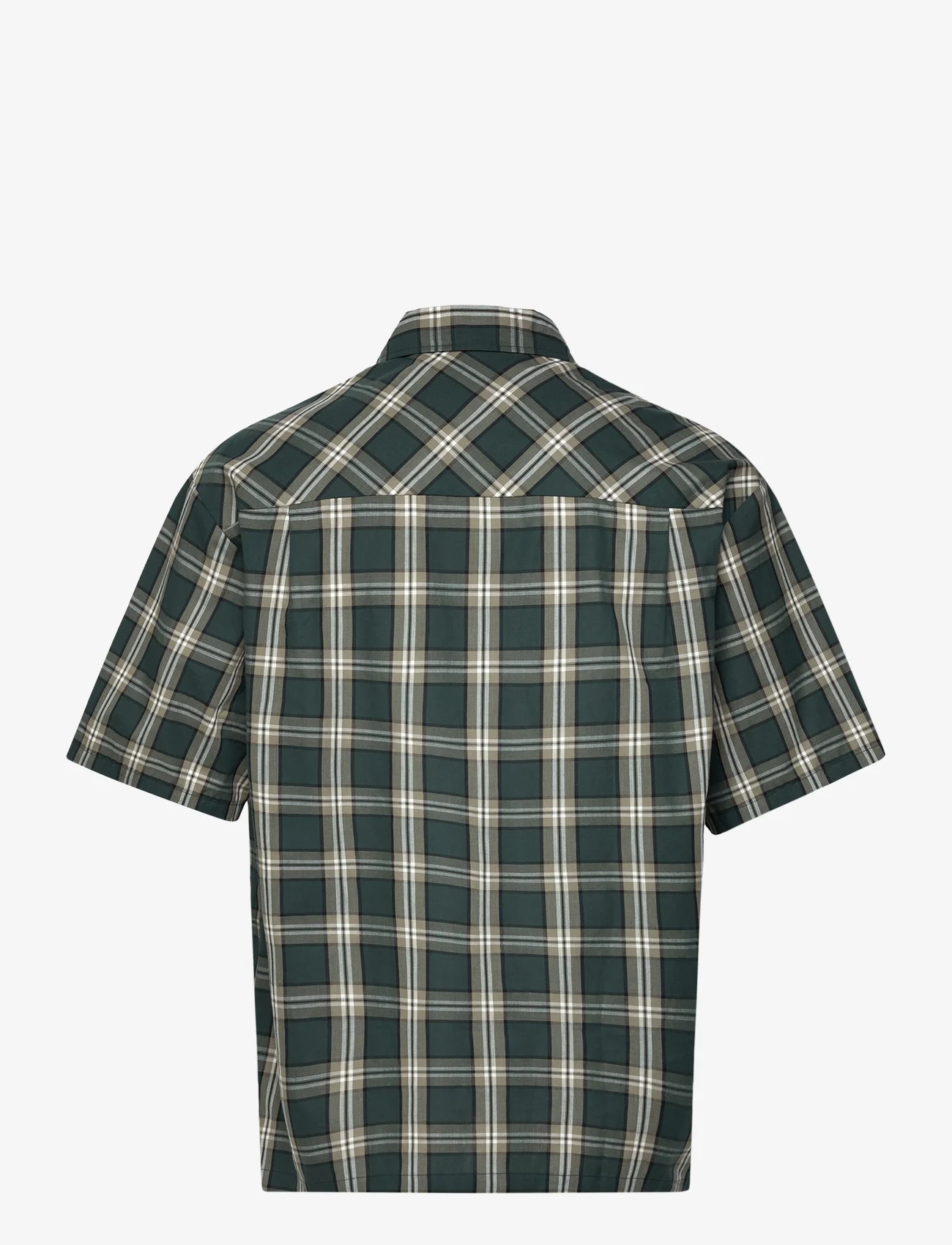 Mads Nørgaard - Perola Cotton Check Mateo Shirt SS - nordic style - storm - 1