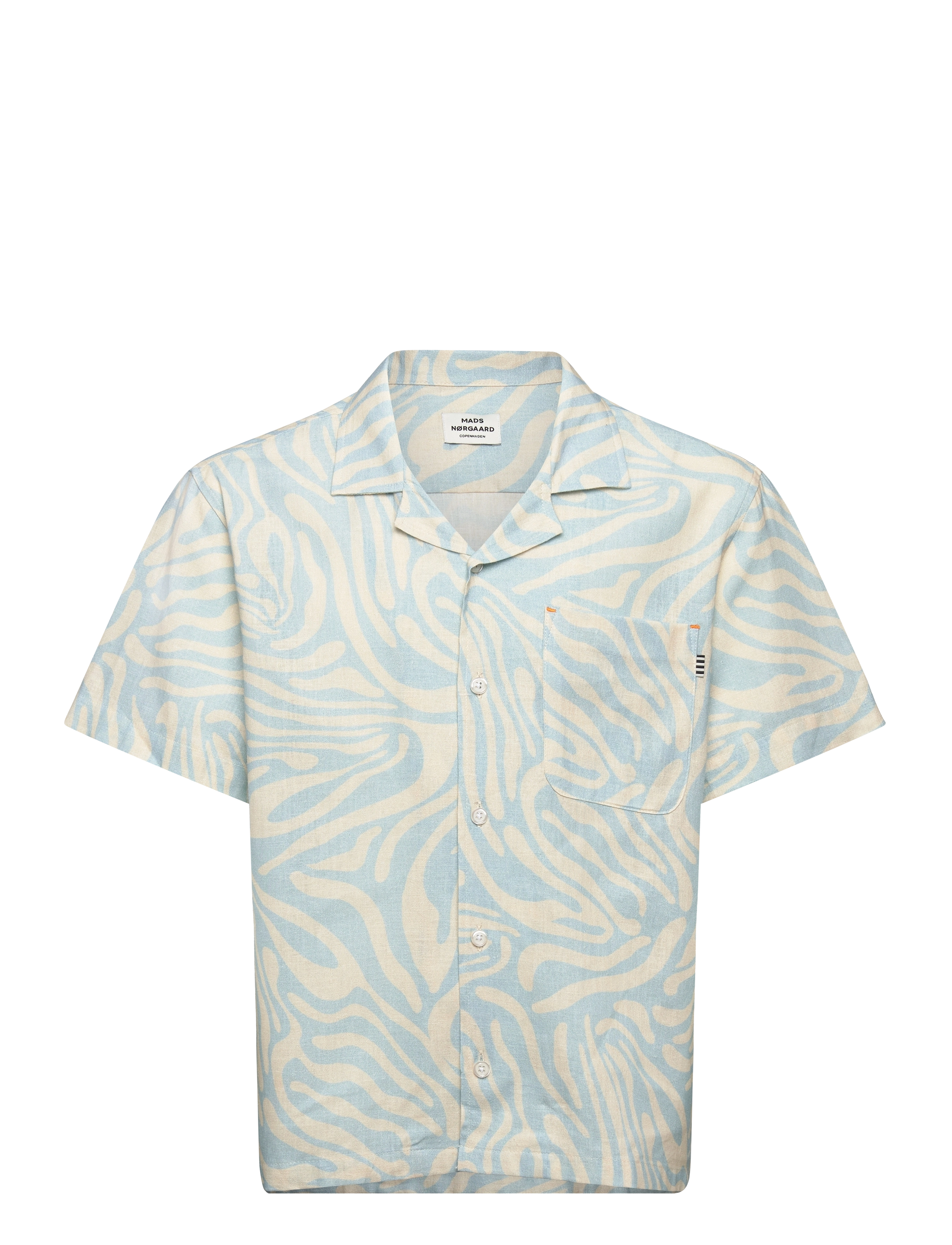 Mads Nørgaard Armando Kenni AOP Shirt - Riided - DREAM BLUE/BIRTCH AOP / blue