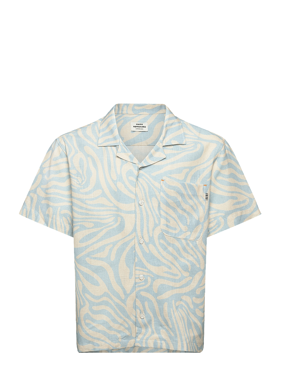 Mads Nørgaard - Armando Kenni AOP Shirt - dream blue/birtch aop - 0