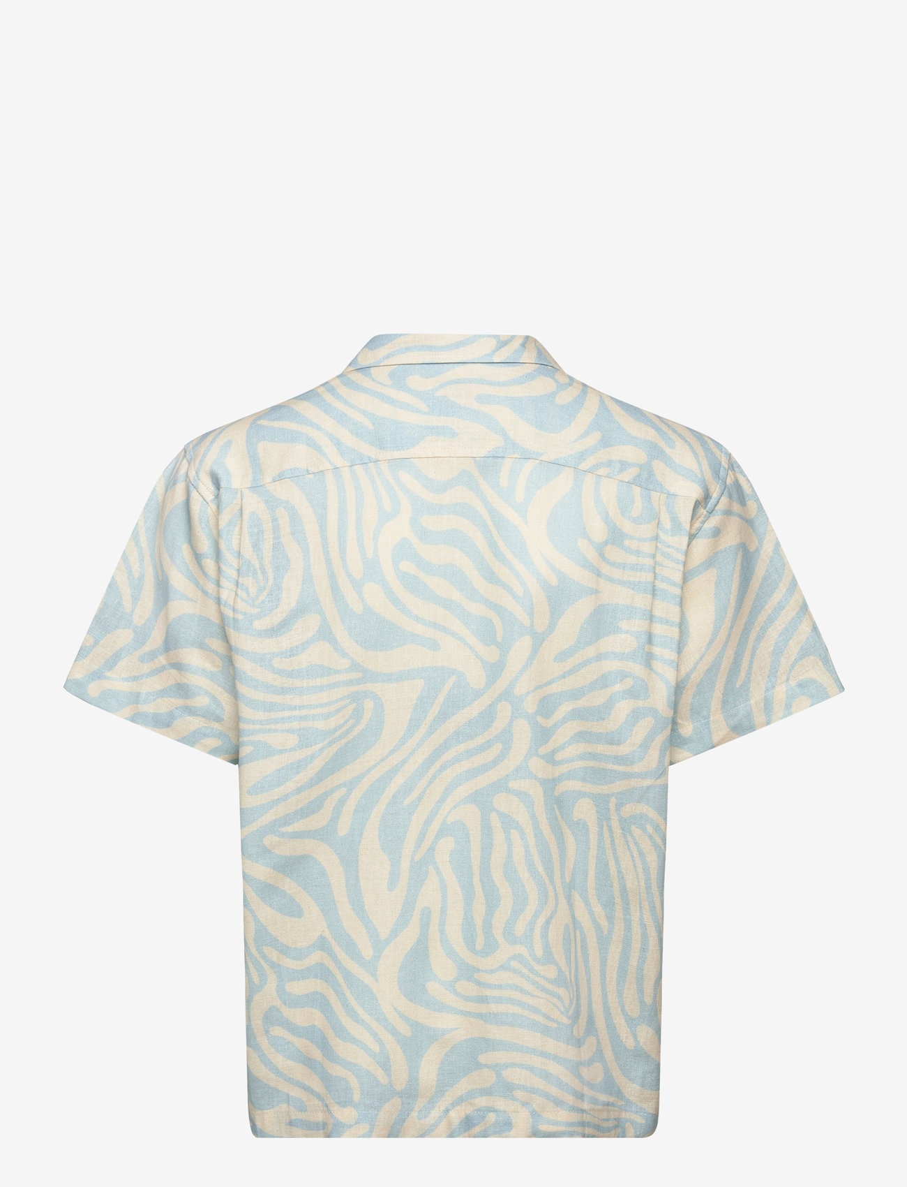 Mads Nørgaard - Armando Kenni AOP Shirt - short-sleeved shirts - dream blue/birtch aop - 1