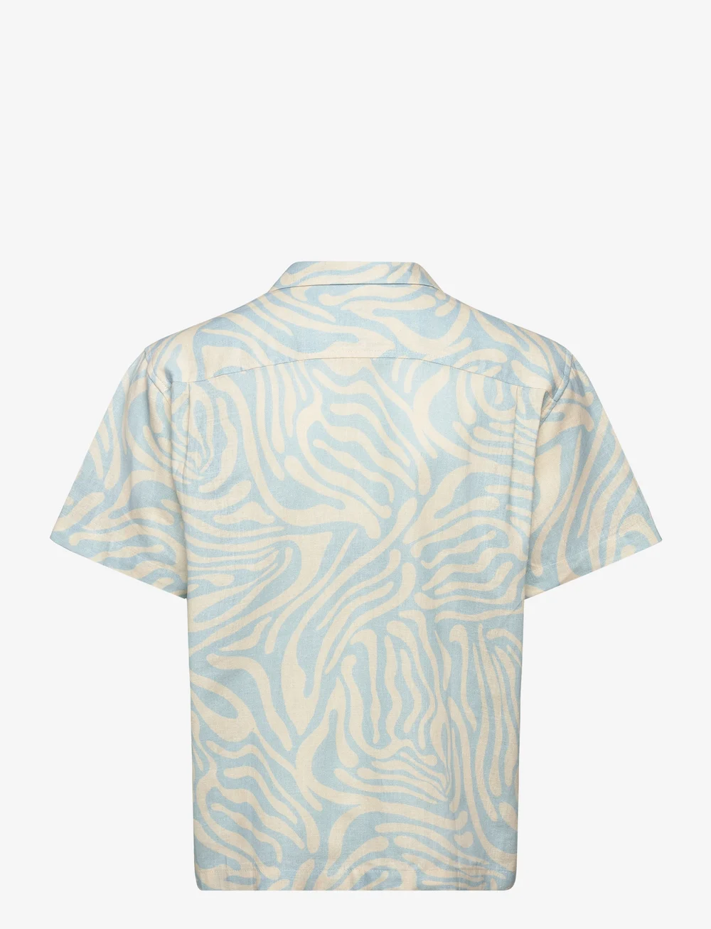 Mads Nørgaard - Armando Kenni AOP Shirt - kurzärmlige hemden - dream blue/birtch aop - 1