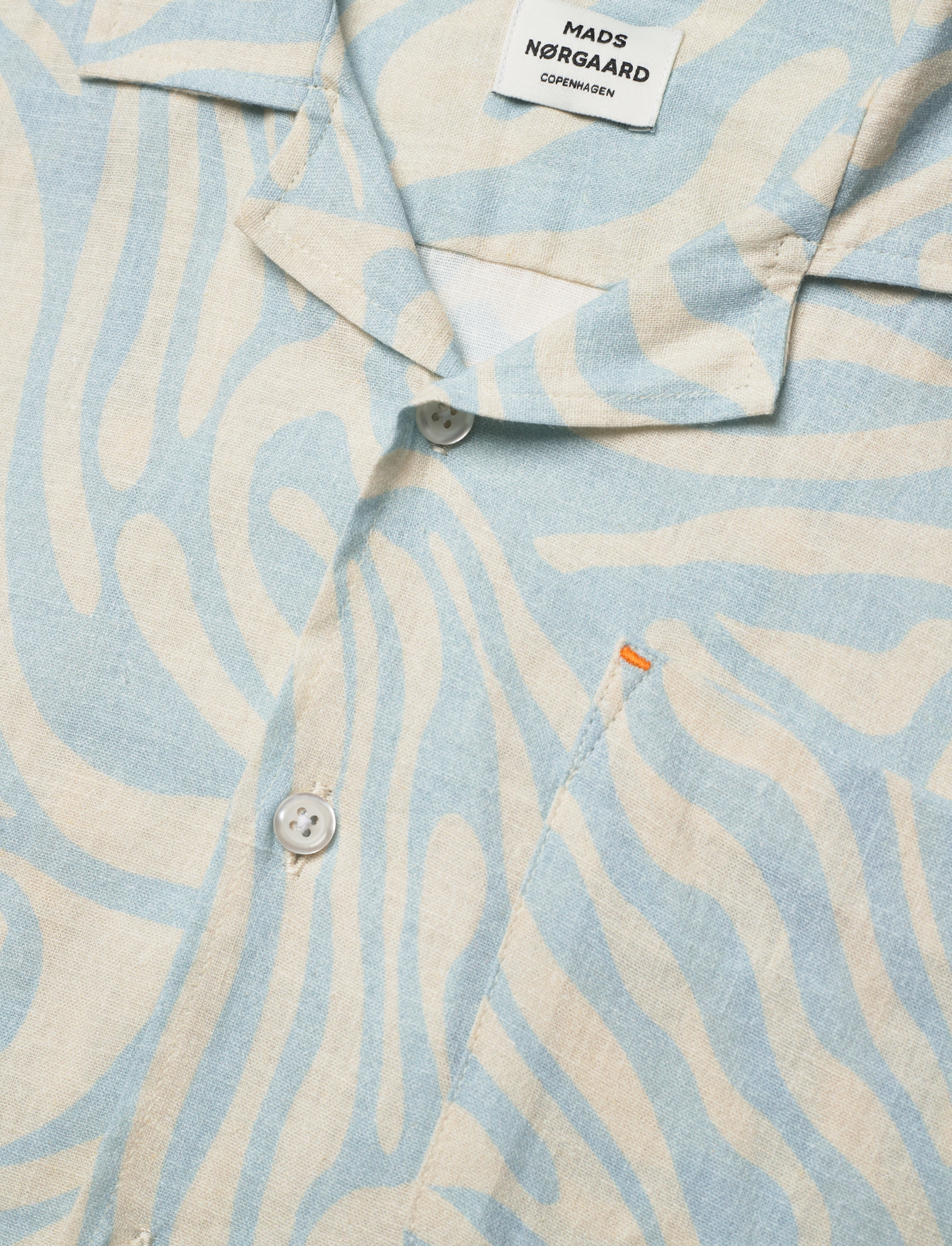 Mads Nørgaard - Armando Kenni AOP Shirt - dream blue/birtch aop - 2
