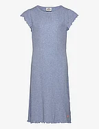 Pointella Cecilie Dress - POWDER BLUE MELANGE