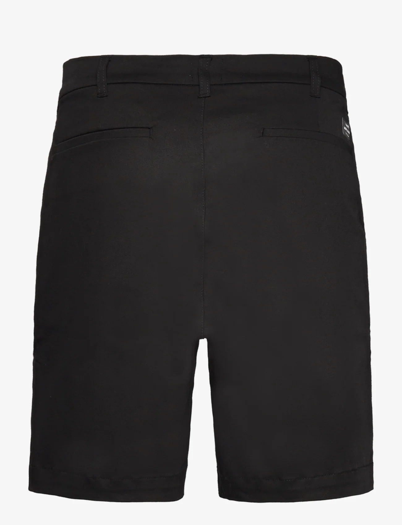 Mads Nørgaard - Cotton Twill Stretch Elias Shorts - nordic style - black - 1