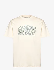 Mads Nørgaard - Cotton Jersey Thorbjørn R Embroidery Tee - nordic style - birch - 0