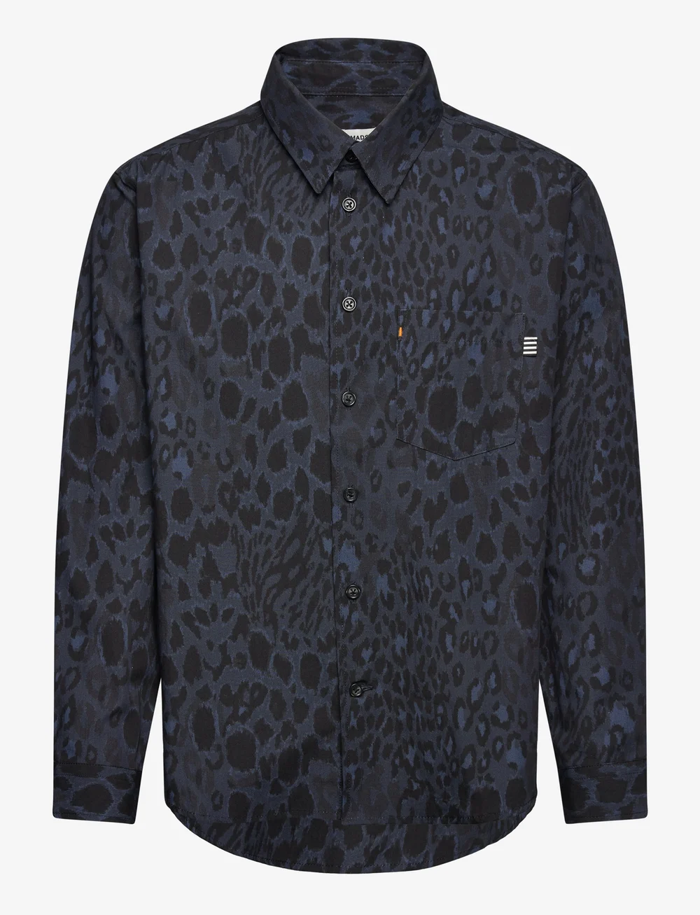 Mads Nørgaard - Armando Svano AOP Shirt - marškiniai ilgomis rankovėmis - sargasso sea/black aop - 0