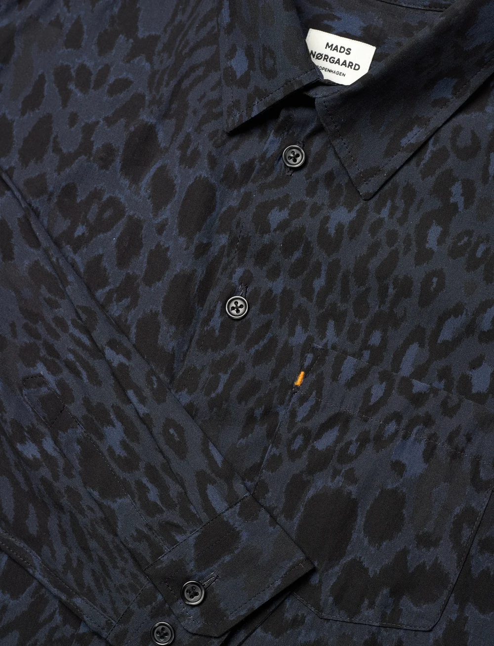 Mads Nørgaard - Armando Svano AOP Shirt - marškiniai ilgomis rankovėmis - sargasso sea/black aop - 2