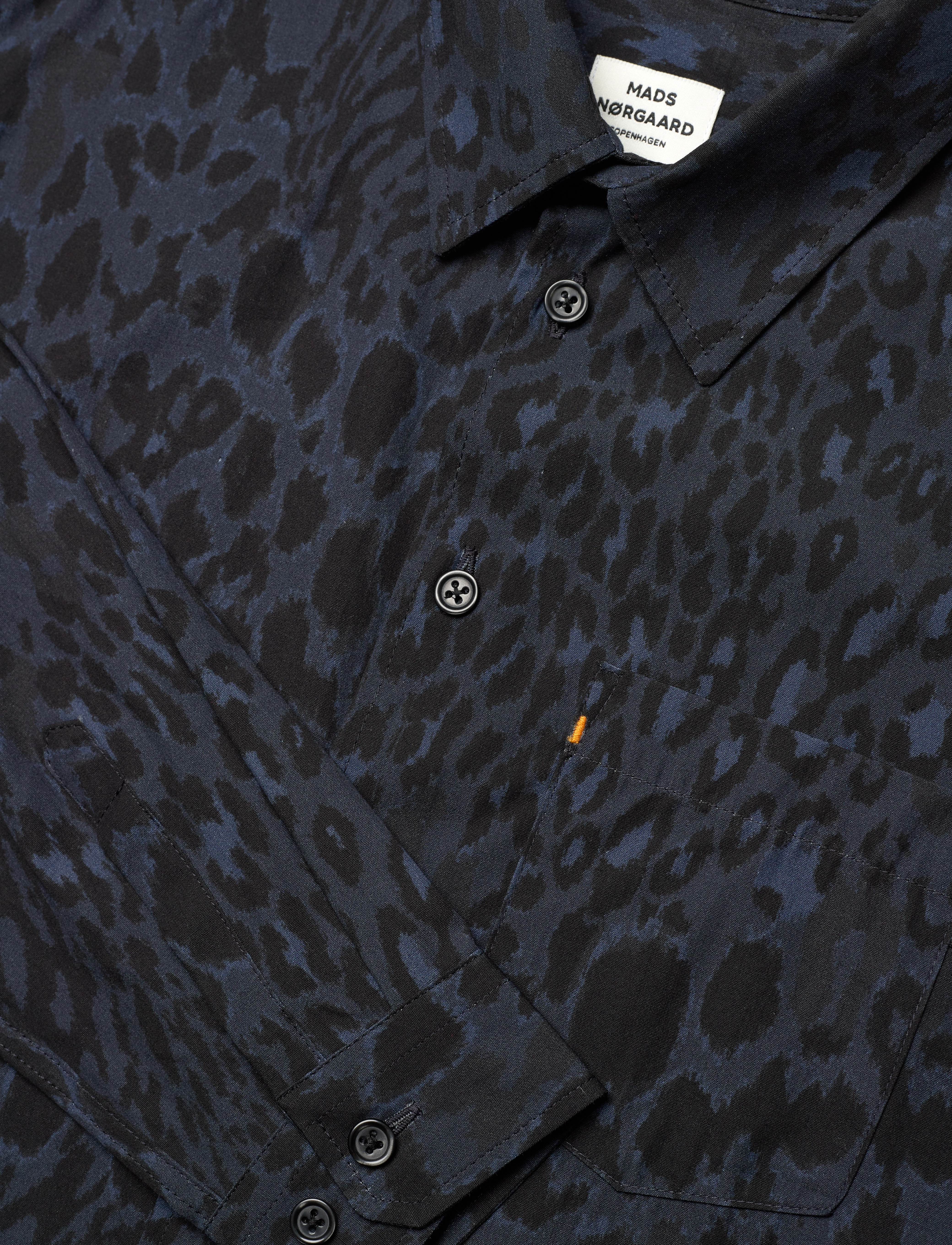 Mads Nørgaard - Armando Svano AOP Shirt - overhemden met lange mouwen - sargasso sea/black aop - 2