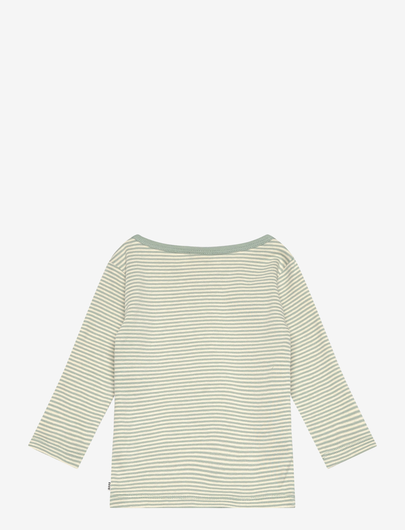 Mads Nørgaard - Soft Mini Striped Tobinino Tee LS - jadeite/seedpearl - 1