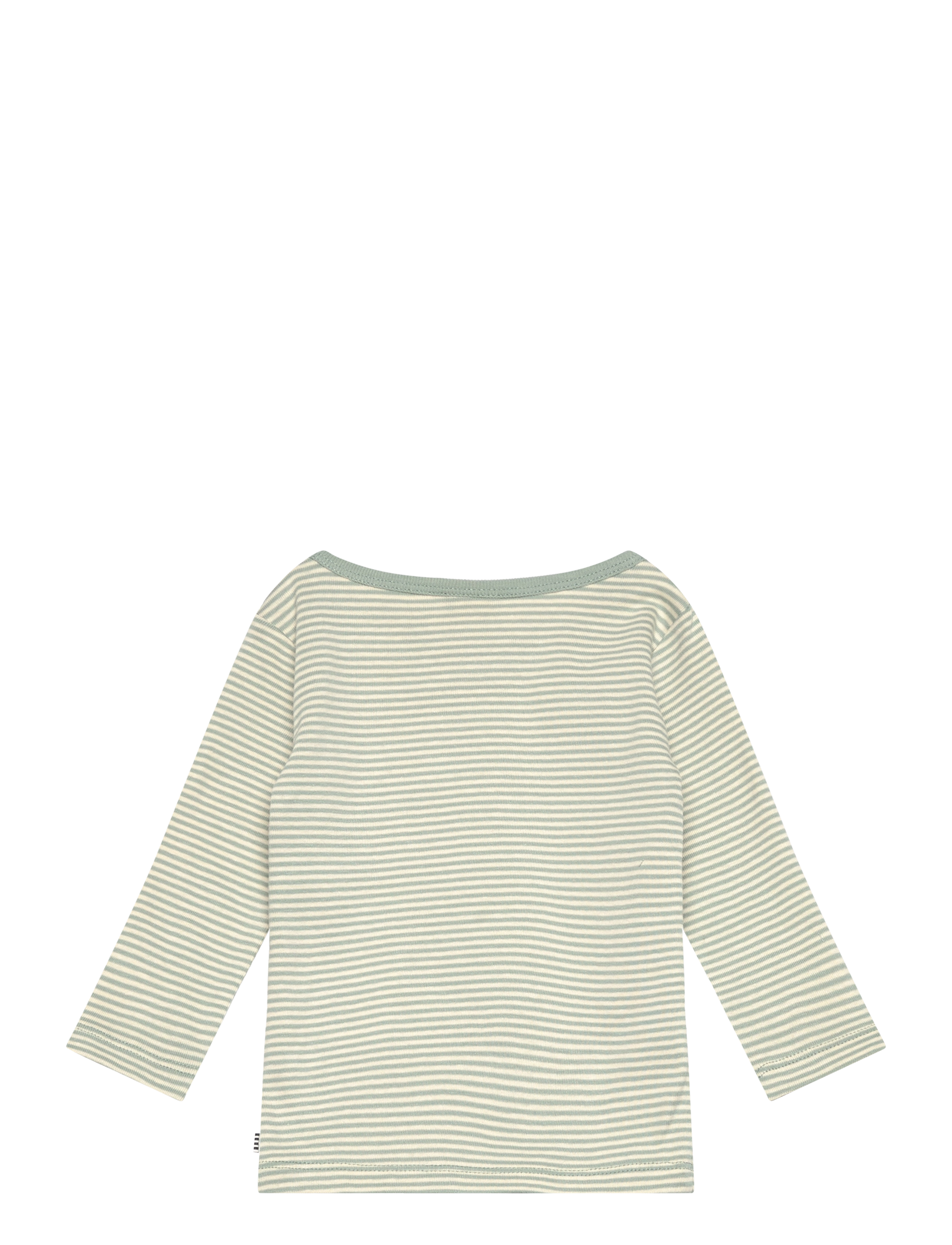 Mads Nørgaard - Soft Mini Striped Tobinino Tee LS - jadeite/seedpearl - 1