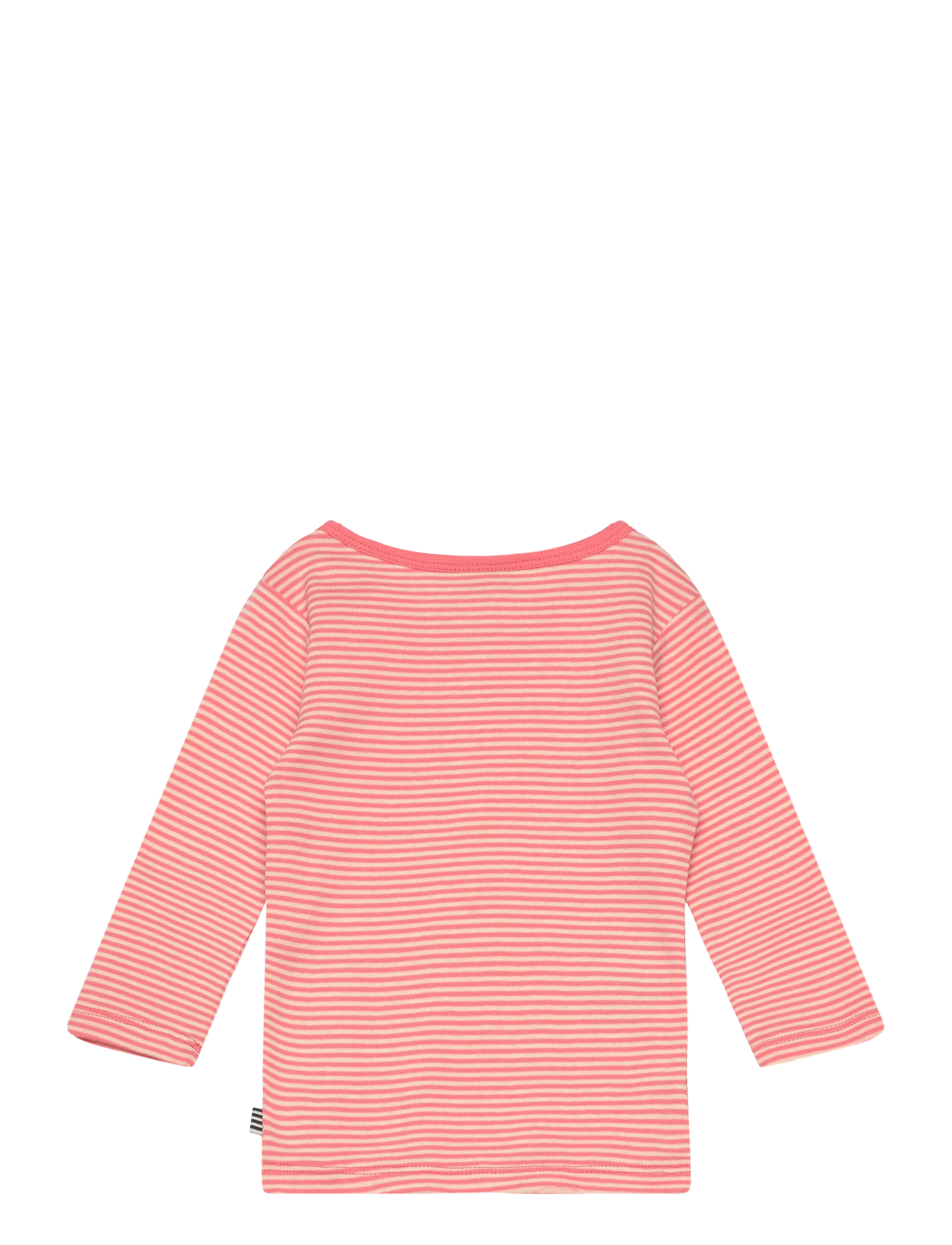 Mads Nørgaard - Soft Mini Striped Tobinino Tee LS - shell pink/seedpearl - 1