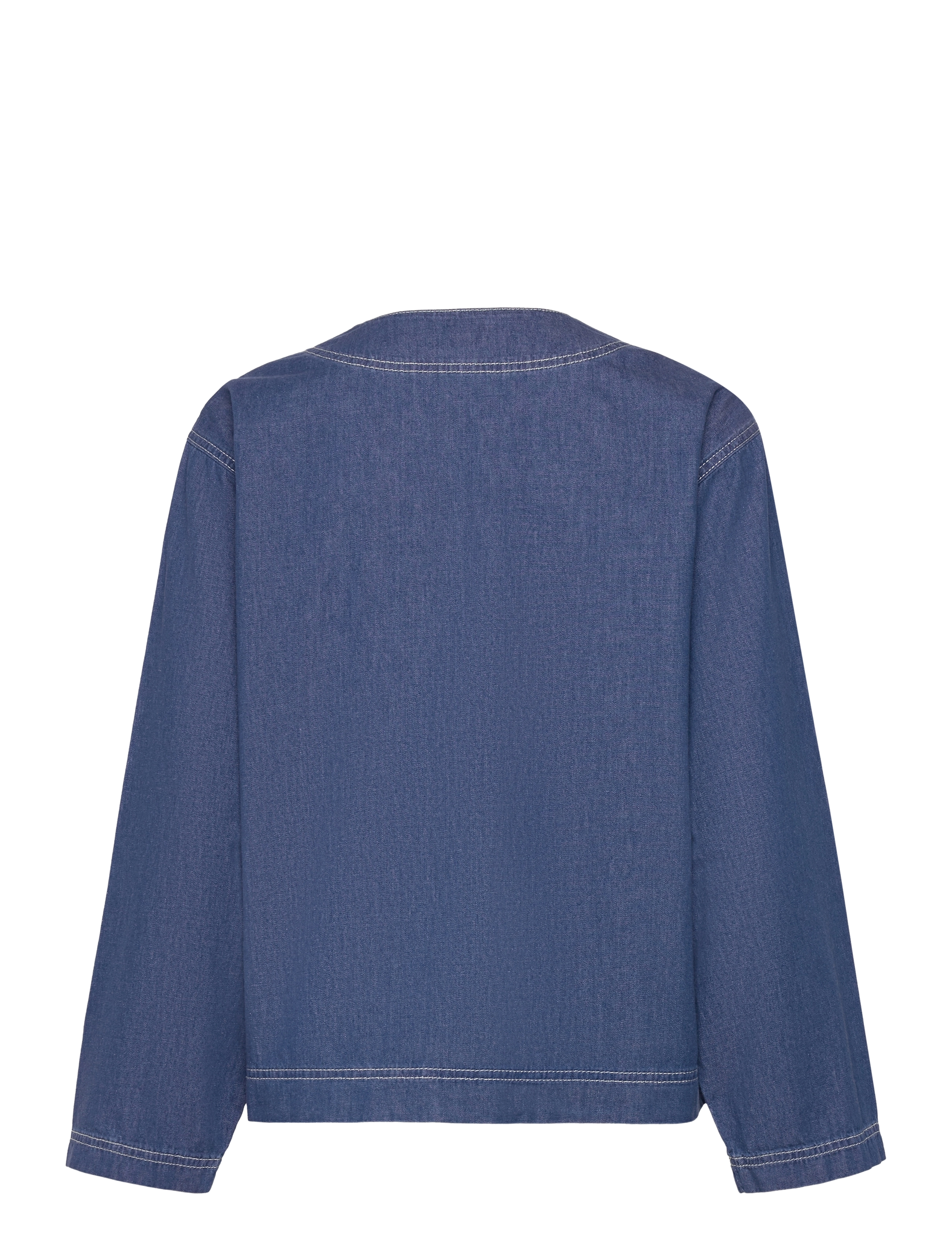Mads Nørgaard - Air Denim Jonna Shirt - mid blue denim - 1