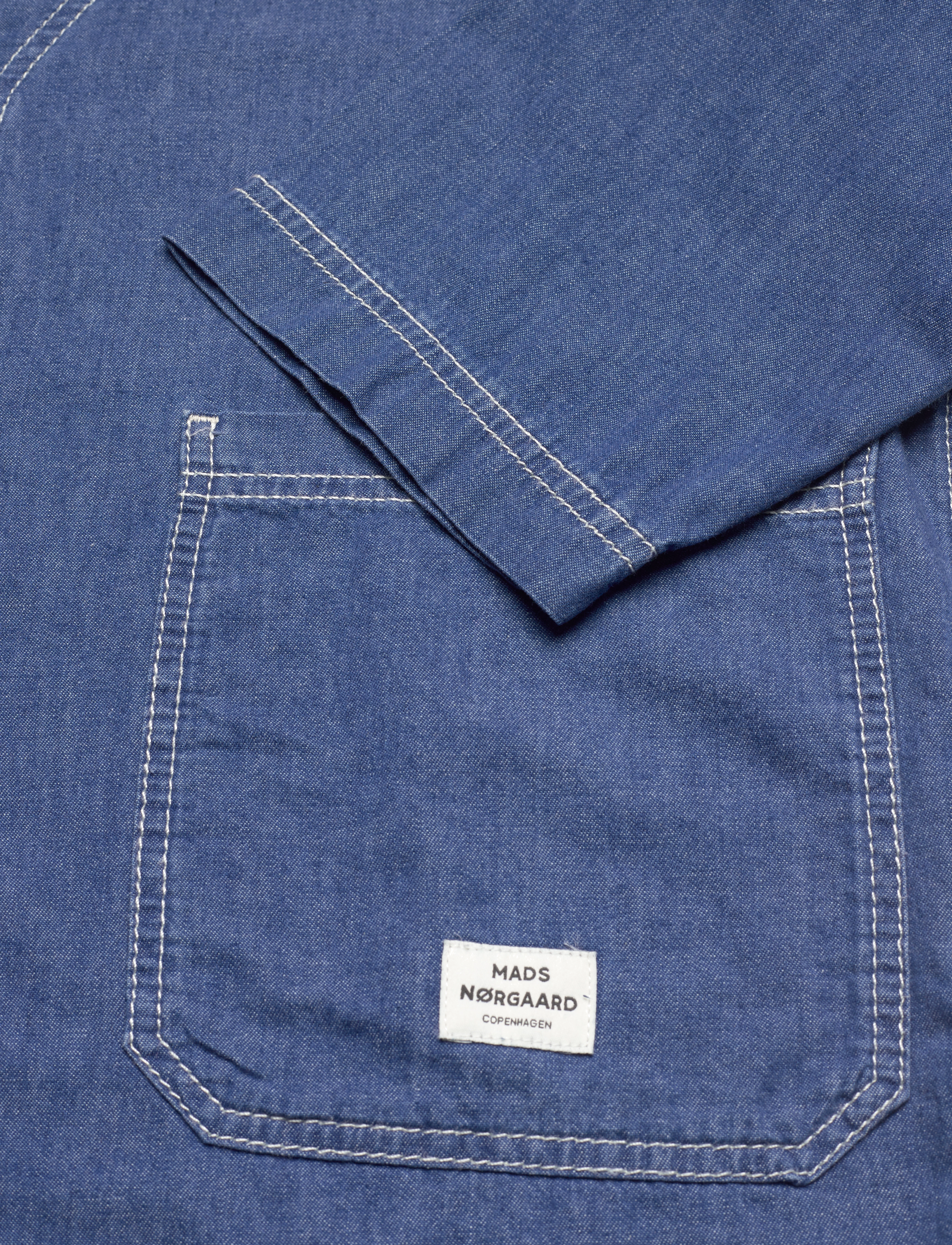 Mads Nørgaard - Air Denim Jonna Shirt - mid blue denim - 3