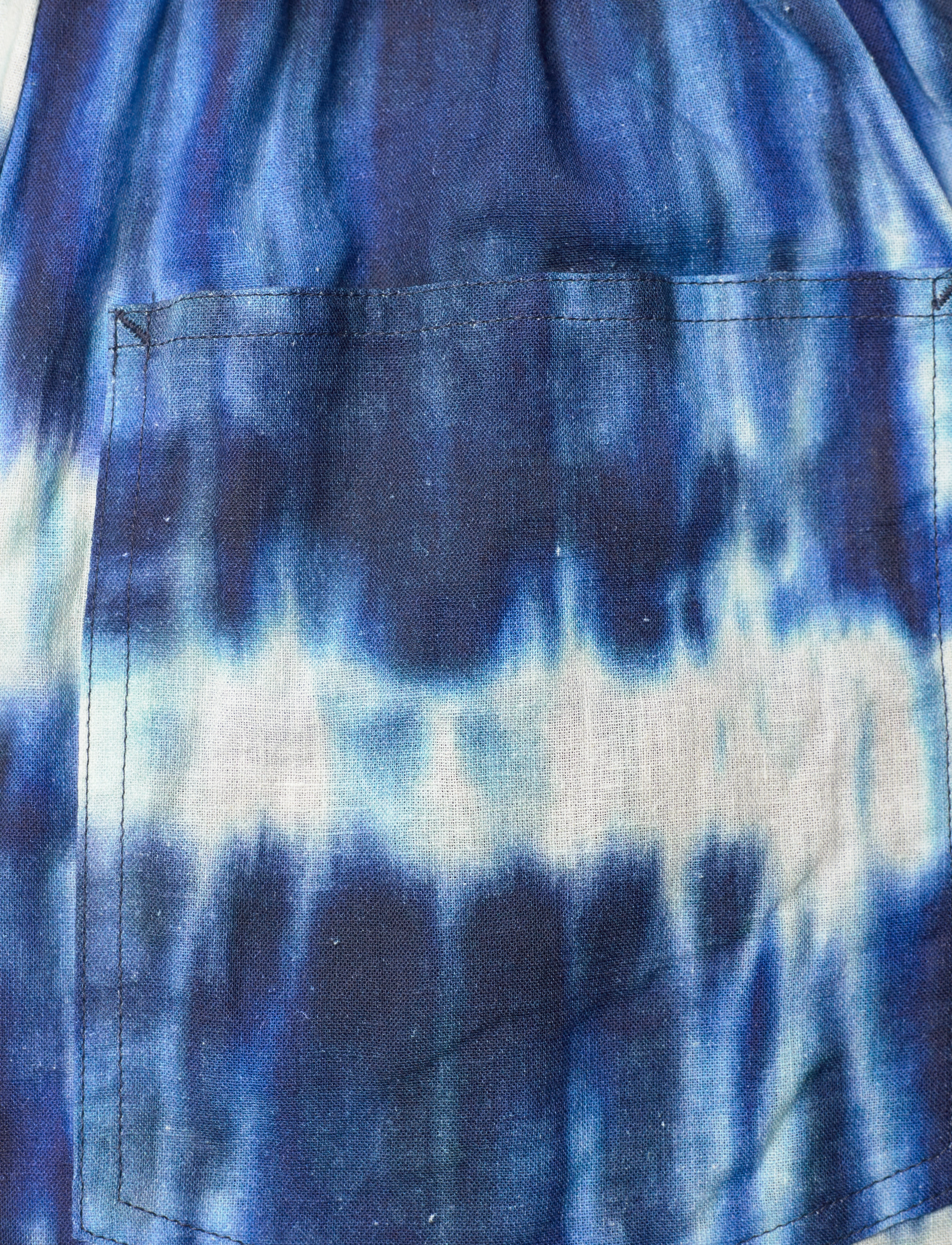 Mads Nørgaard - Colin Sonie Pants AOP - hørbukser - tie dye stripe aop merthyl blu - 2
