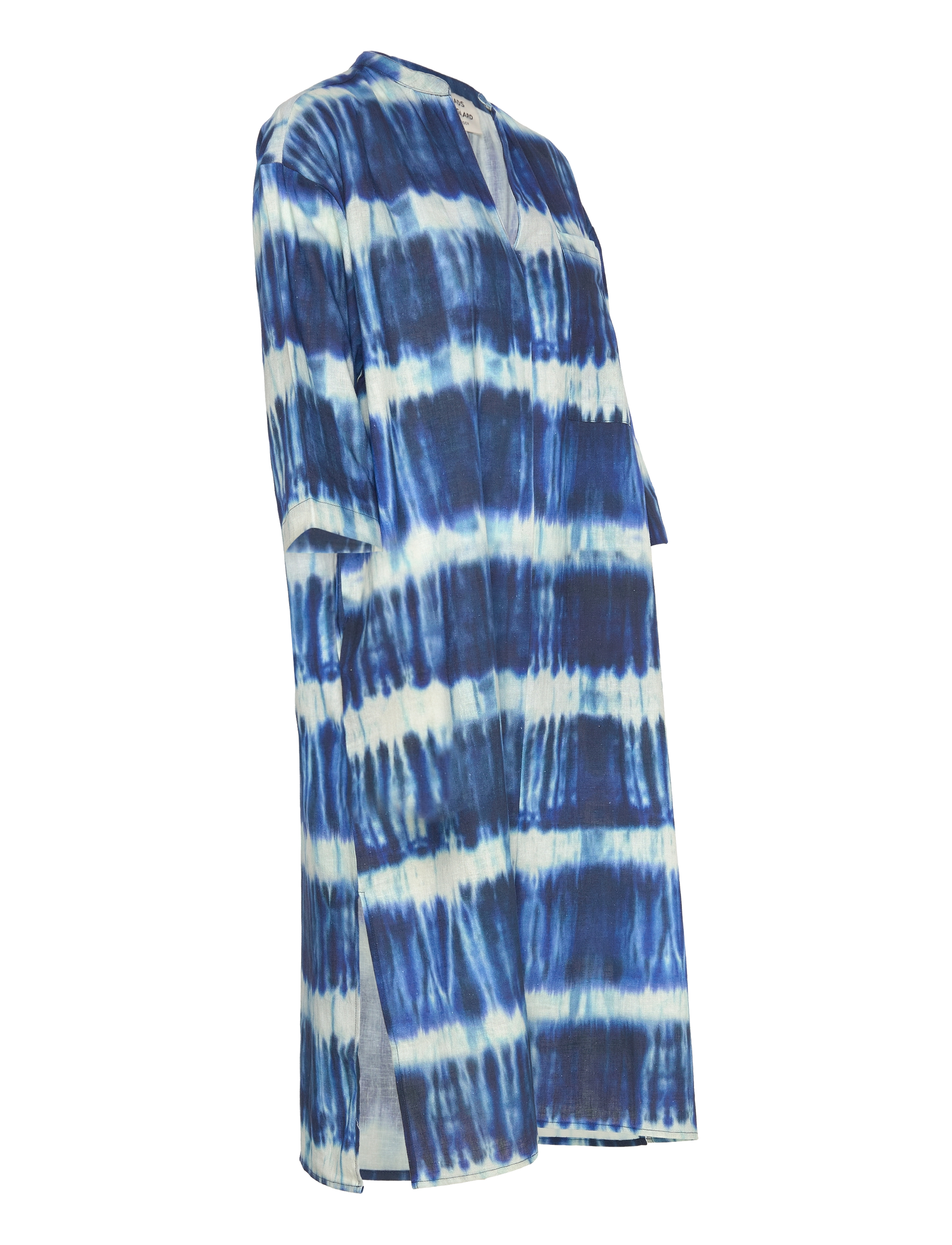 Mads Nørgaard - Colin Mana Dress AOP - midi dresses - tie dye stripe aop merthyl blu - 3