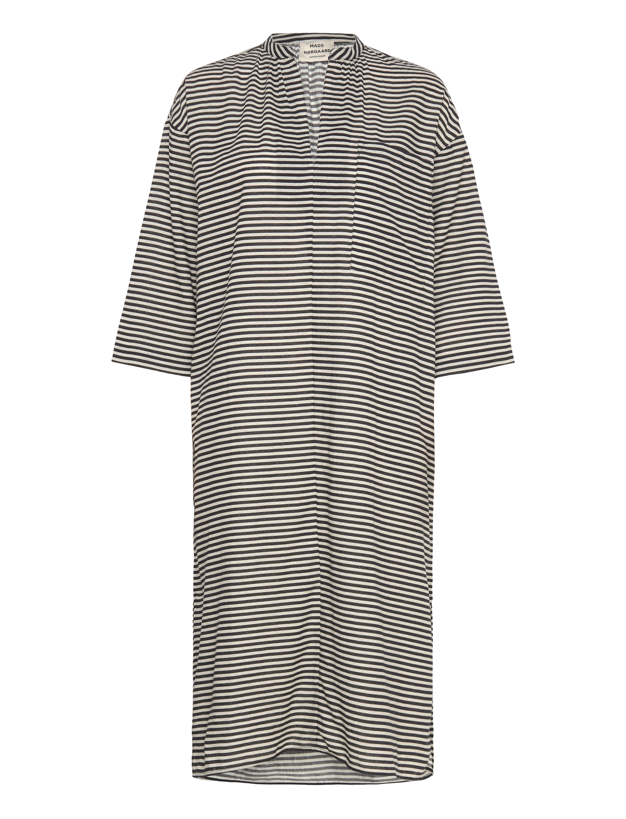 MADS NØRGAARD Colin Mana Kleid Aop Schwarz - 36 - Damen