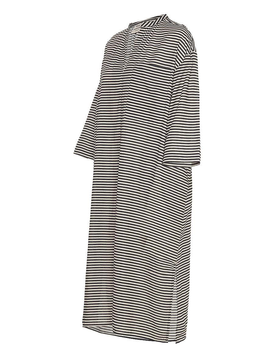 Mads Nørgaard - Colin Mana Dress AOP - midiklänningar - stripe aop/black - 3