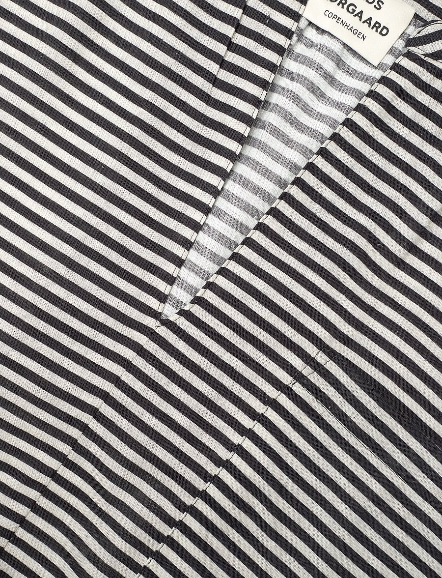 Mads Nørgaard - Colin Mana Dress AOP - midiklänningar - stripe aop/black - 4