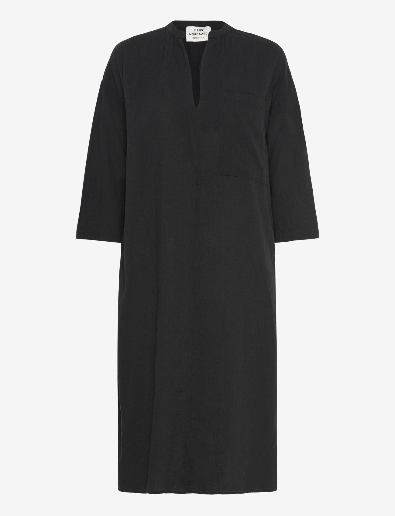 Mads Nørgaard - Colin Mana Dress - midi kjoler - black - 0