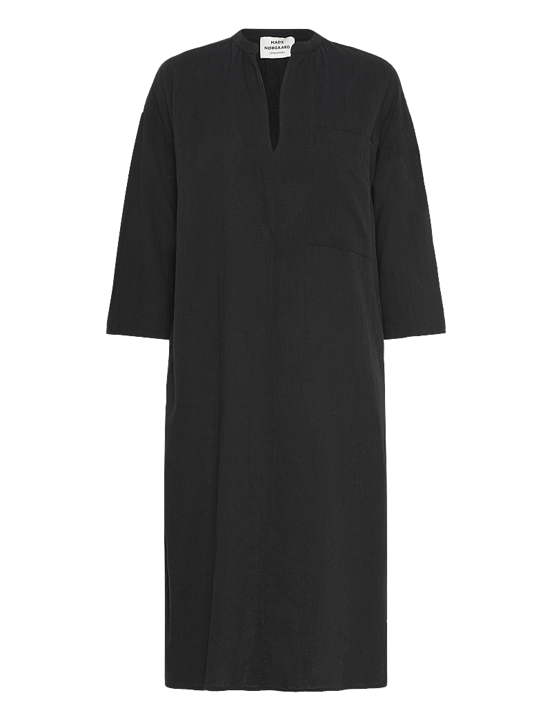 Mads Nørgaard - Colin Mana Dress - midiklänningar - black - 0