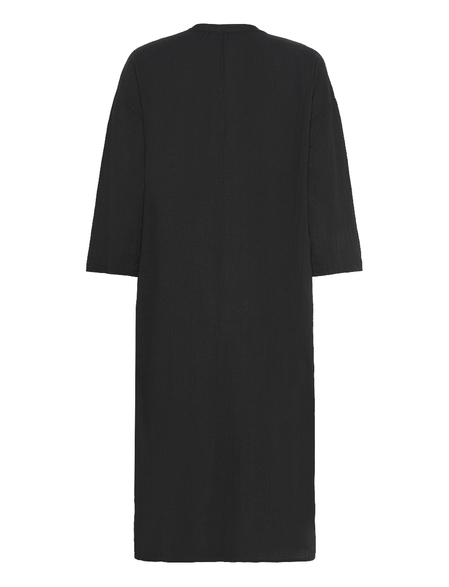 Mads Nørgaard - Colin Mana Dress - midiklänningar - black - 1