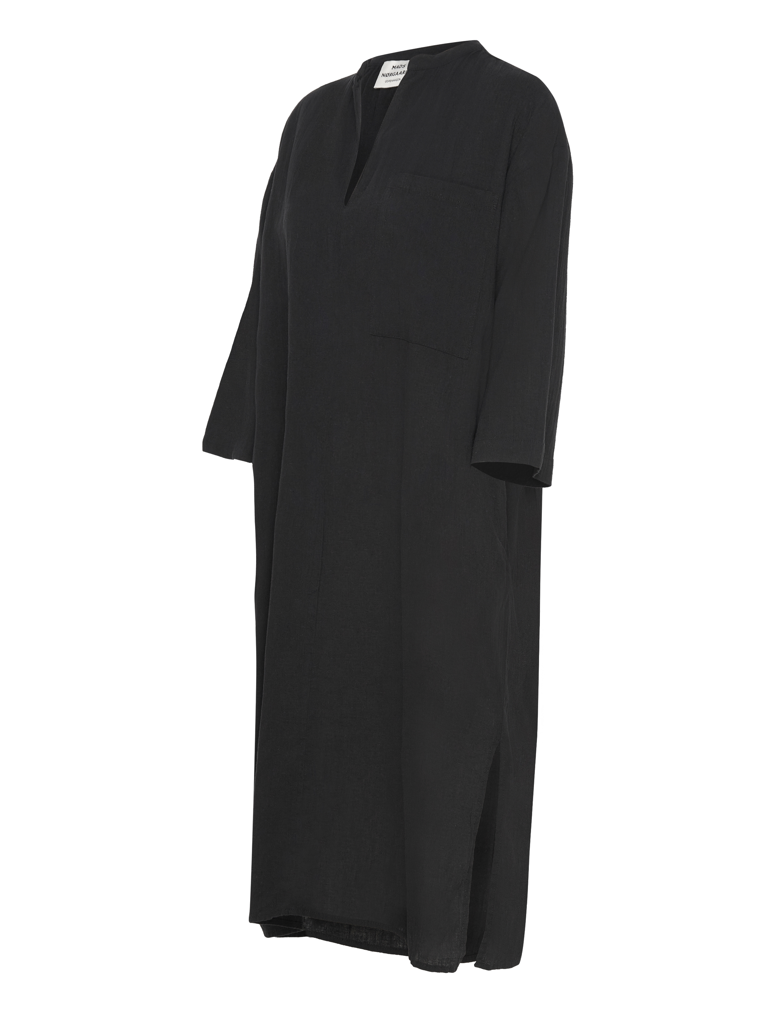 Mads Nørgaard - Colin Mana Dress - midi dresses - black - 2