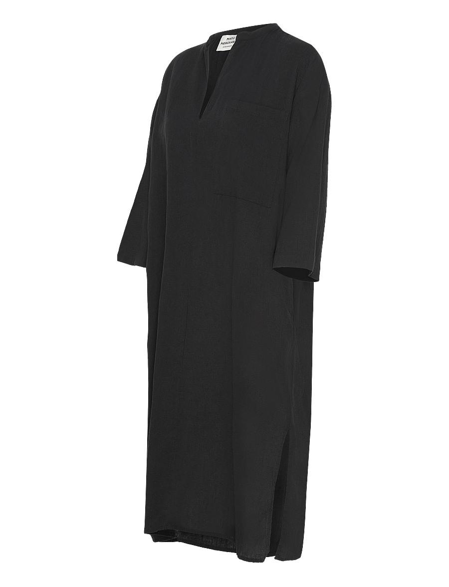 Mads Nørgaard - Colin Mana Dress - midiklänningar - black - 2