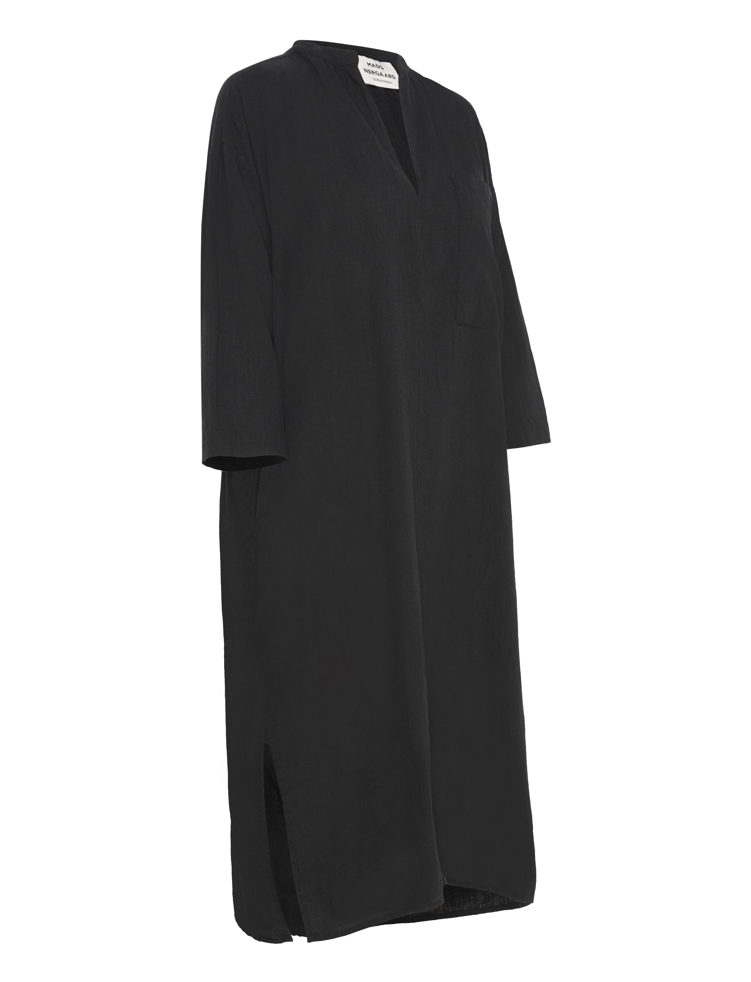 Mads Nørgaard - Colin Mana Dress - midi dresses - black - 3