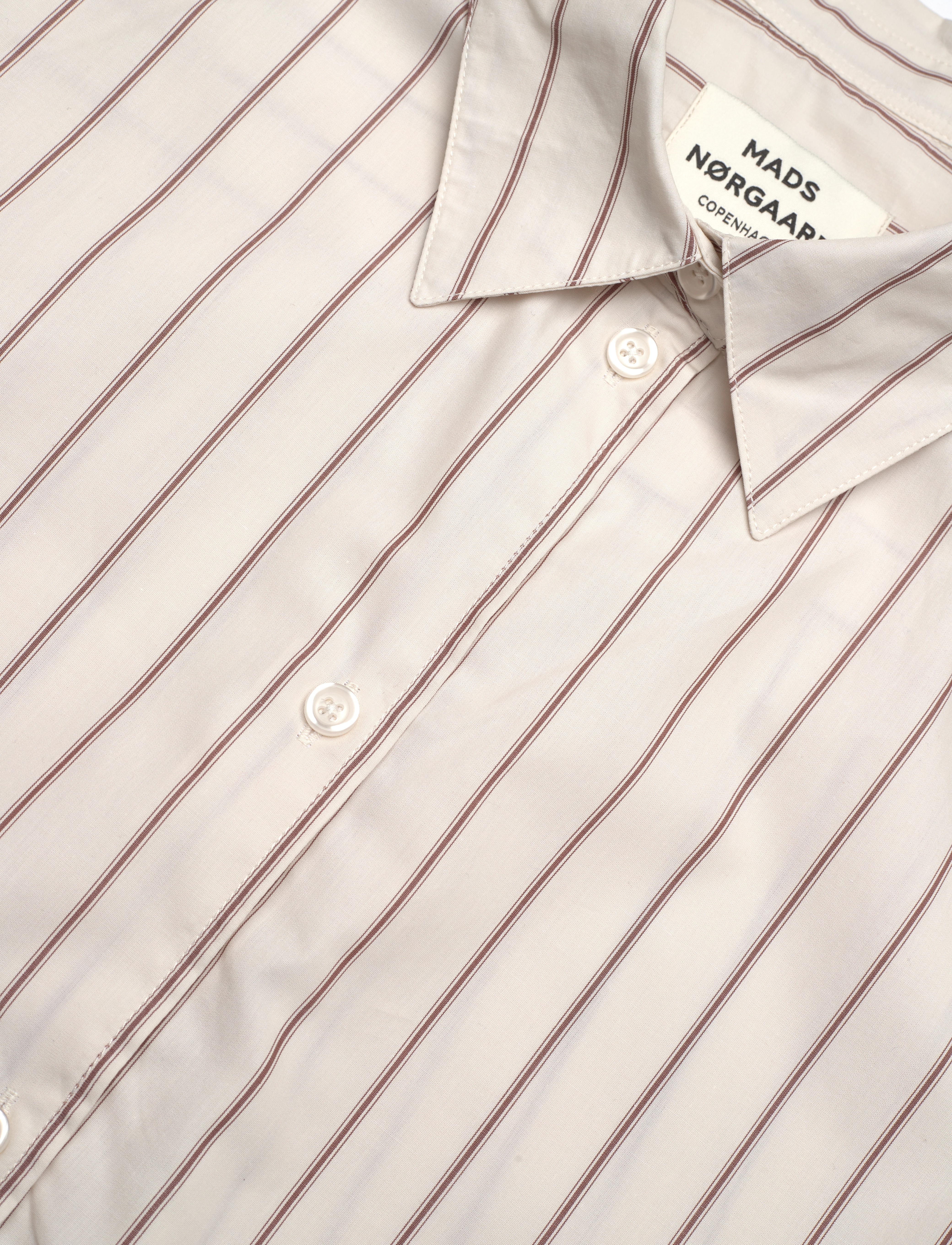 Mads Nørgaard - Yarpo Crane Shirt - yd stripe/silver birch - 2