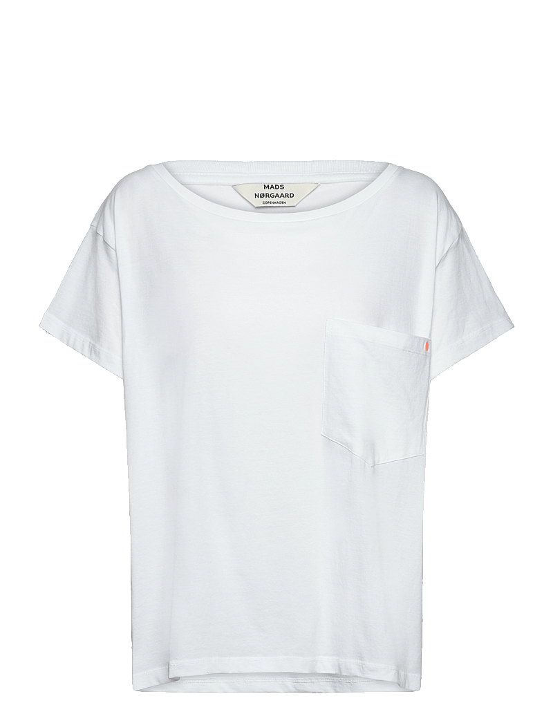 Mads Nørgaard - Organic Jersey Torva Tee - t-shirts - white - 0
