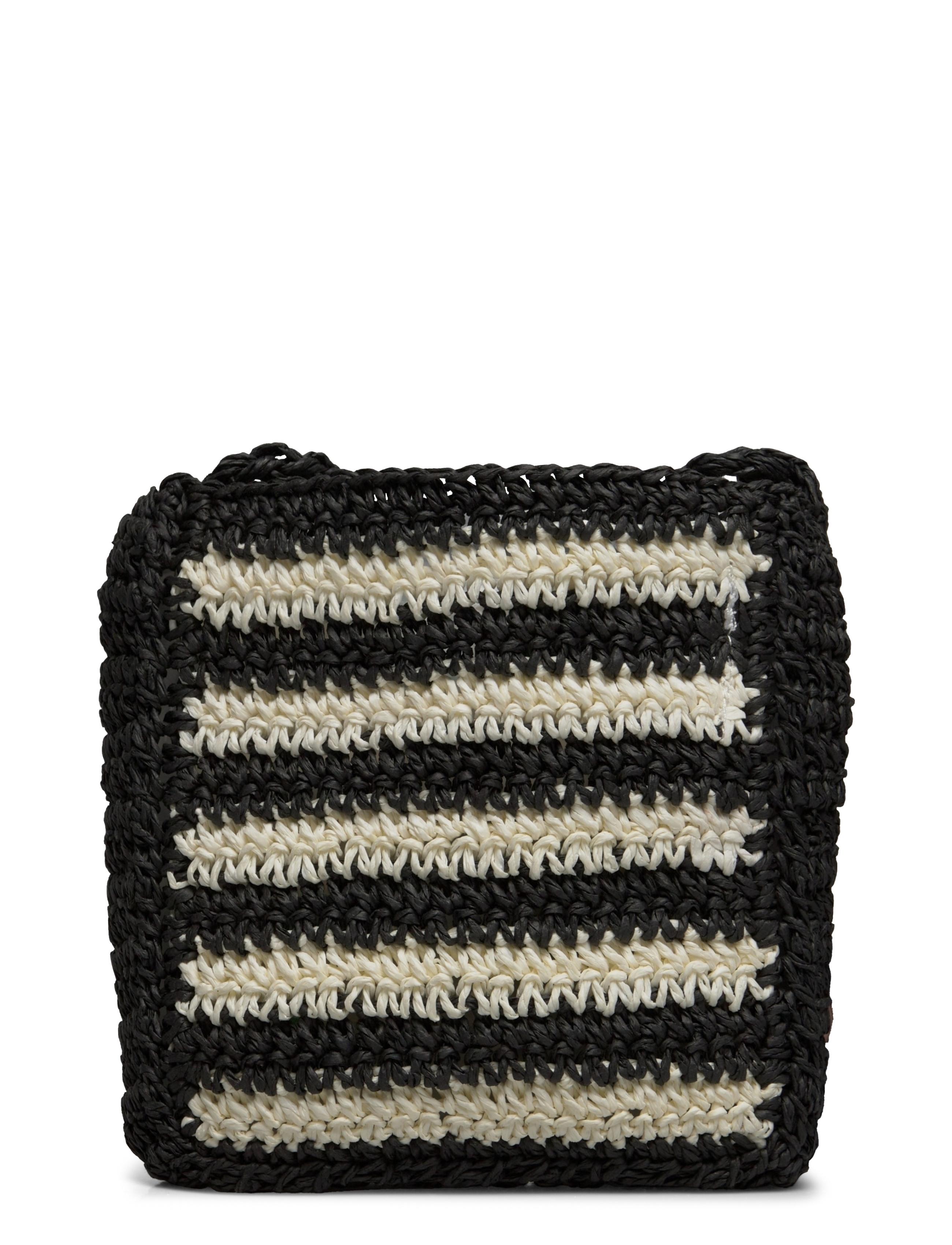 Mads Nørgaard - Paper Straw Milan Bag - black/white - 1