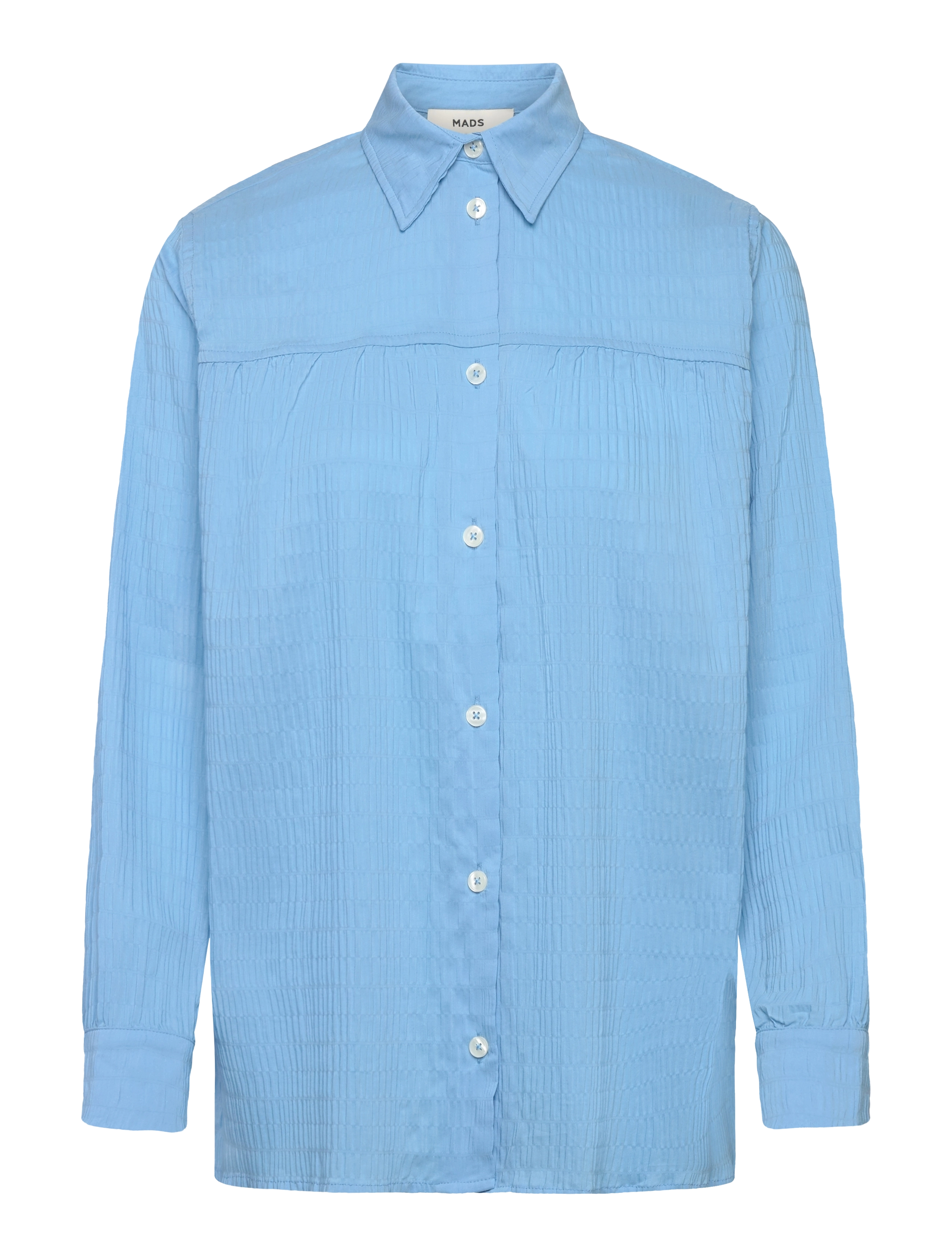 Mads Nørgaard Crinckle Pop Vinny Shirt - Rõivad - ALASKAN BLUE / blue