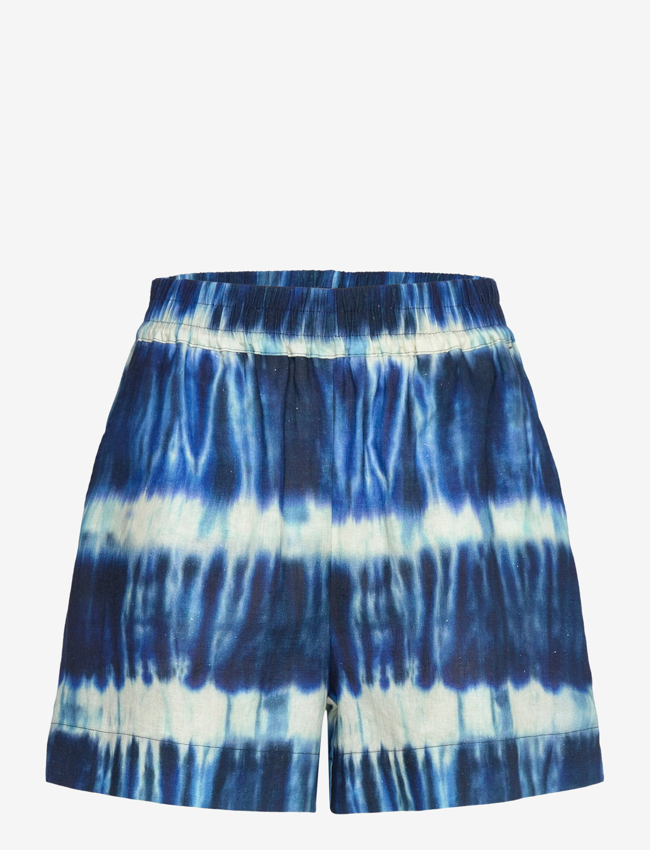 Mads Nørgaard - Colin Lora Shorts AOP - casual shorts - tie dye stripe aop merthyl blu - 0