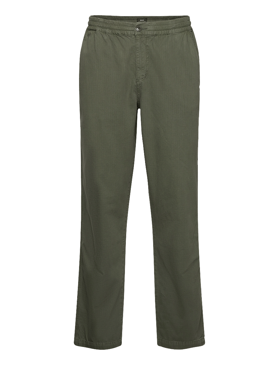 Mads Nørgaard - Cotton Ripstop Hektor Pants - spodnie na co dzień - olive night - 0