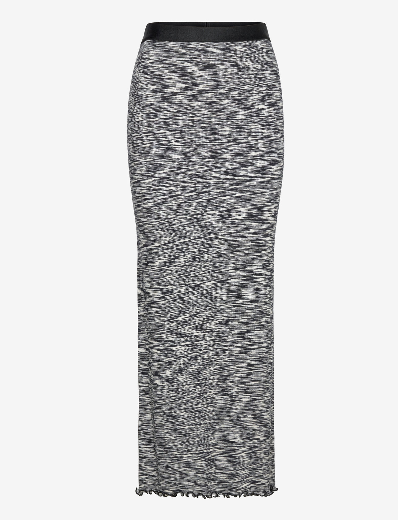 Mads Nørgaard - 2x2 Cotton Space Maxine Skirt - strikkede nederdele - multi black - 0