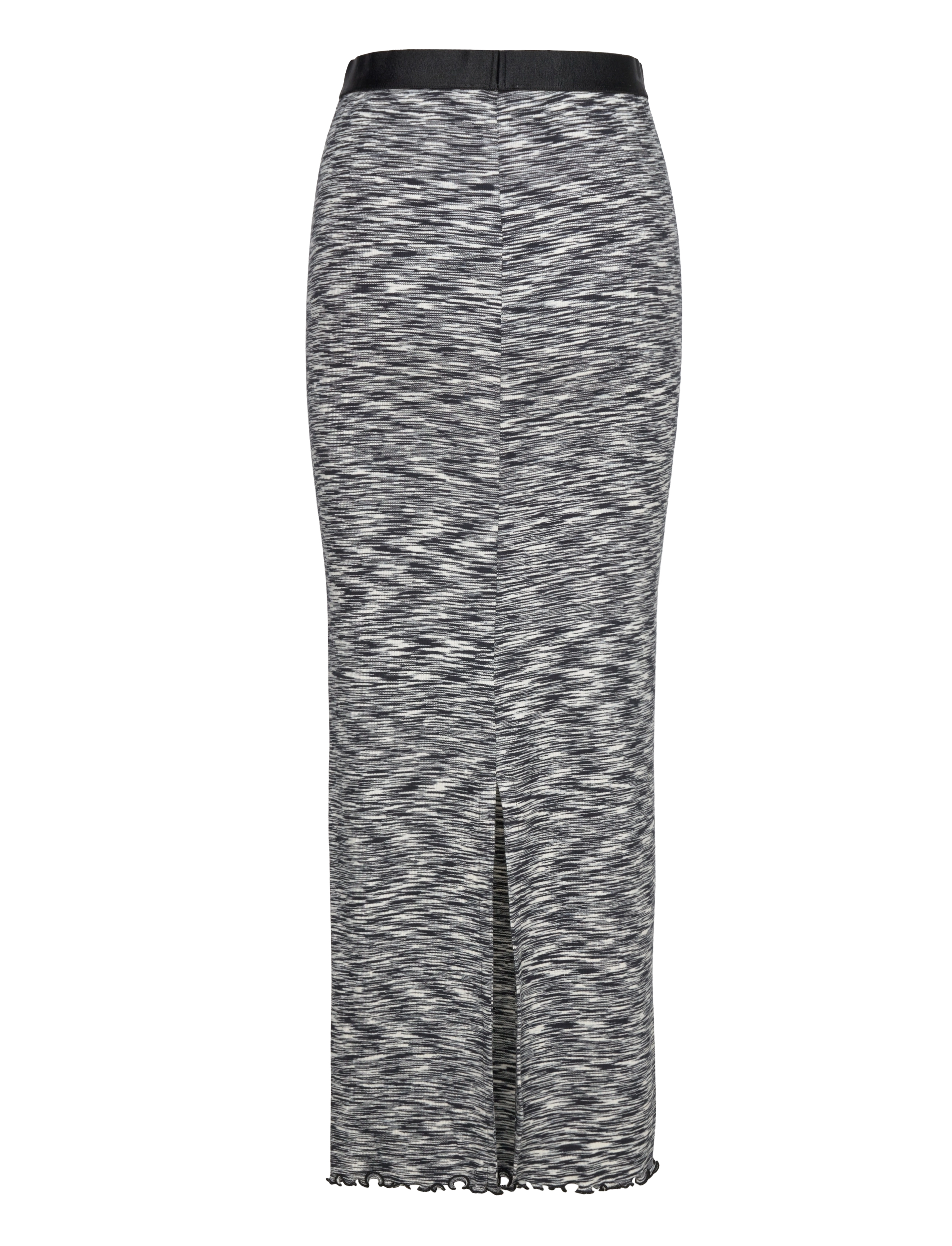 Mads Nørgaard - 2x2 Cotton Space Maxine Skirt - gebreide rokken - multi black - 1