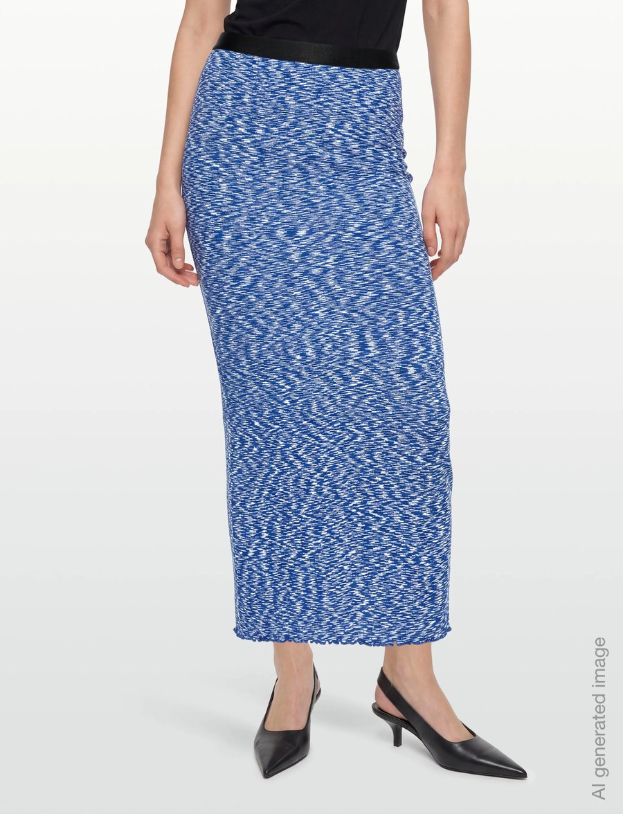 Mads Nørgaard - 2x2 Cotton Space Maxine Skirt - kootud seelikud - multi blue - 3