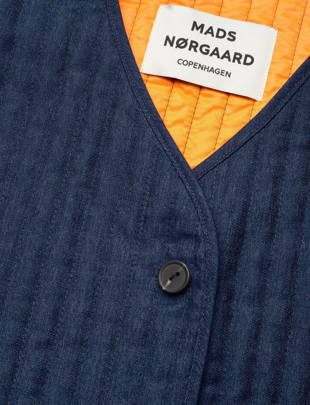 Mads Nørgaard - Light Denim Harue Jacket - quilted jackets - sargasso sea - 2