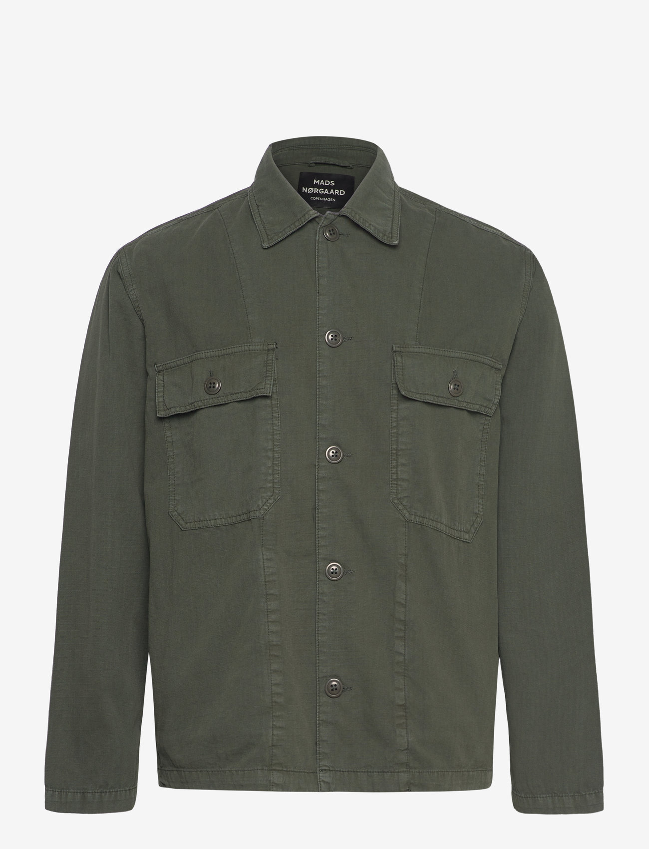 Mads Nørgaard - Cotton Ripstop Cargo Jacket - olive night - 0
