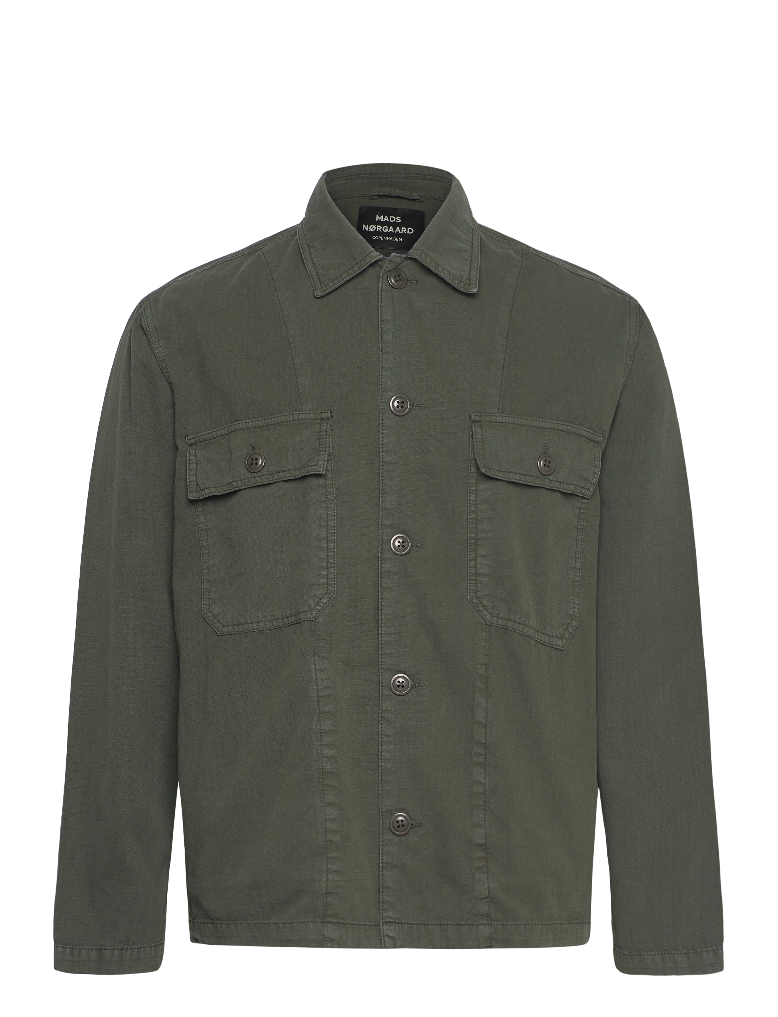 Cotton Ripstop Cargo Jacket - OLIVE NIGHT