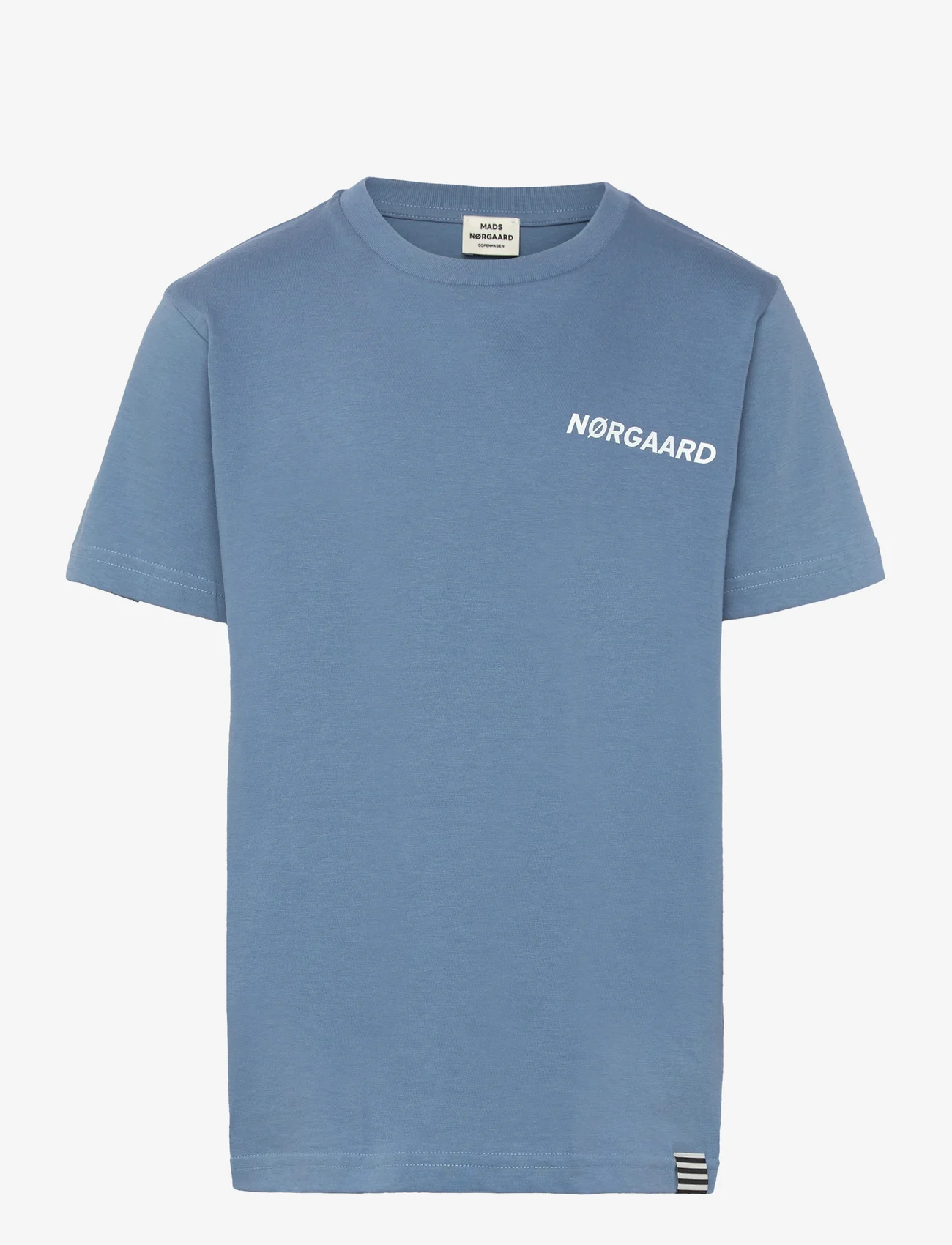 Mads Nørgaard - Printed Tee Thorlino Tee - short-sleeved t-shirts - captain`s blue - 0