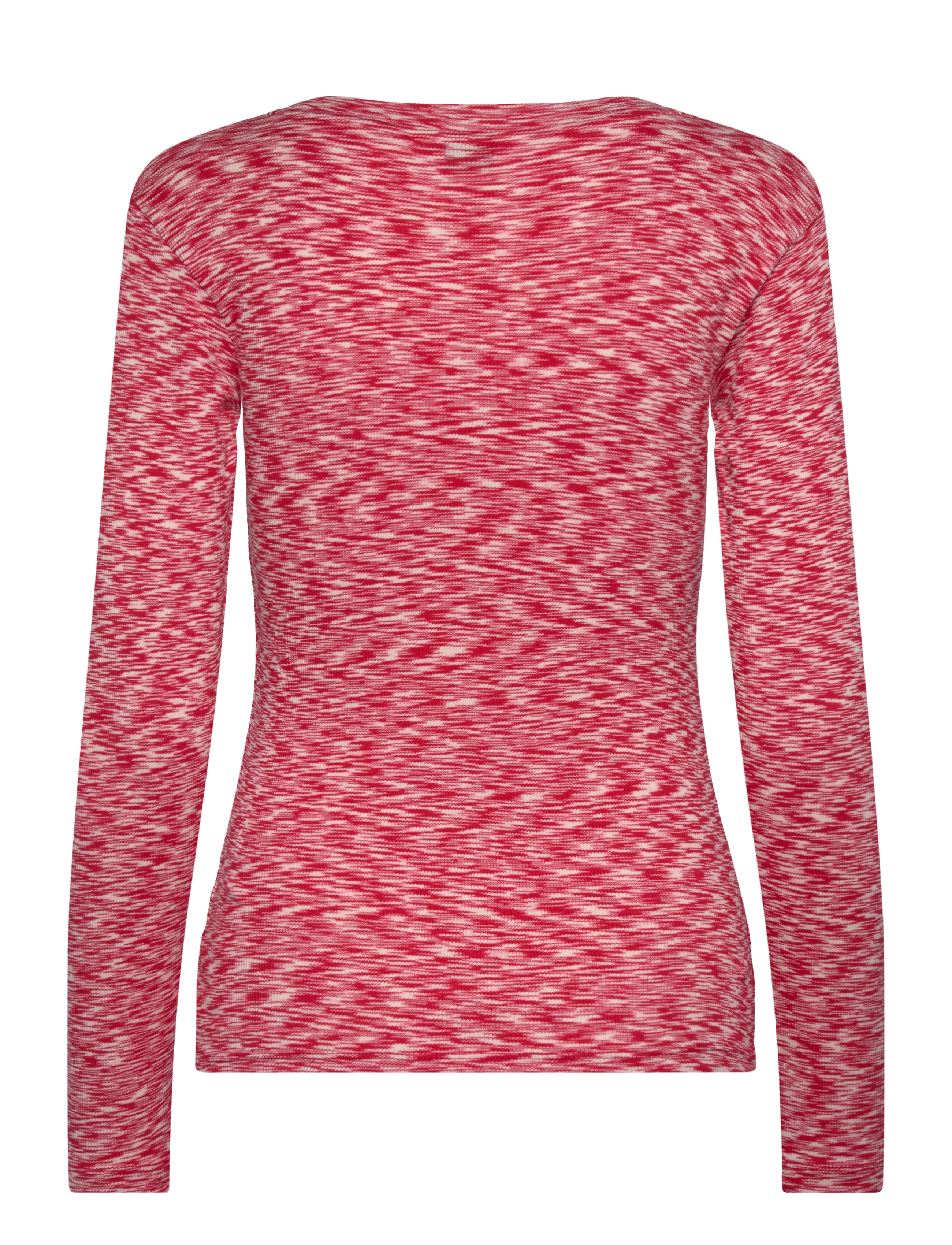 Mads Nørgaard - 2x2 Cotton Space Tuba Tee LS - multi red - 1