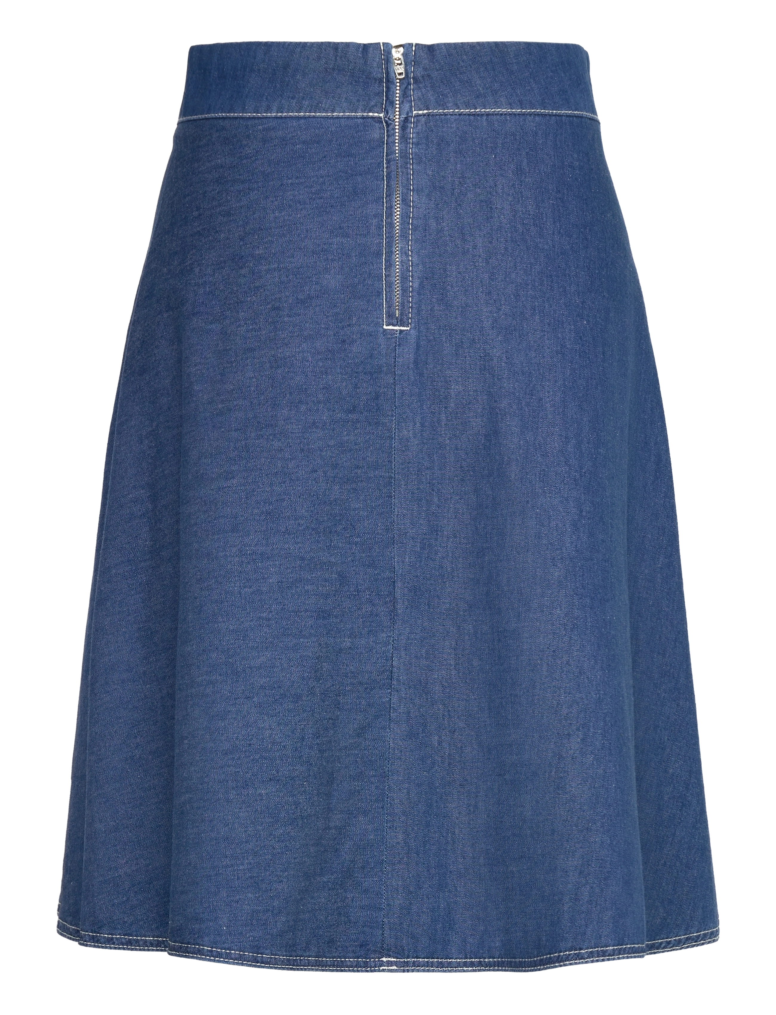 Mads Nørgaard - Air Denim Stelly Skirt - mid blue denim - 1