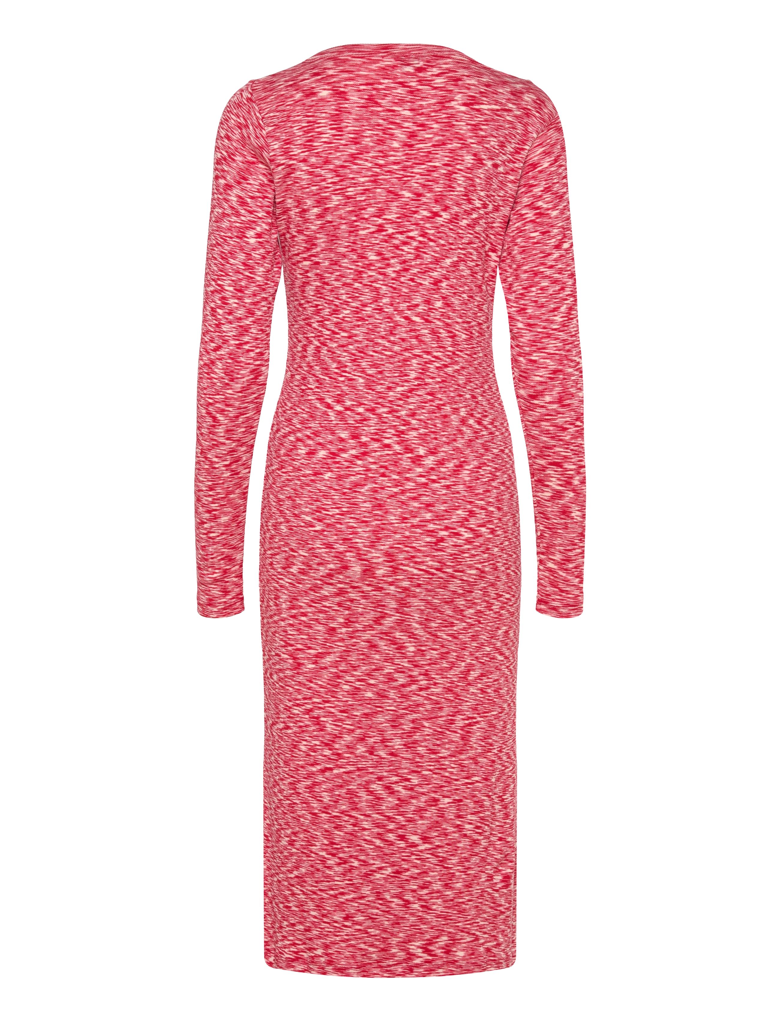 Mads Nørgaard - 2x2 Cotton Space Bubi Dress - strikkjoler - multi red - 1
