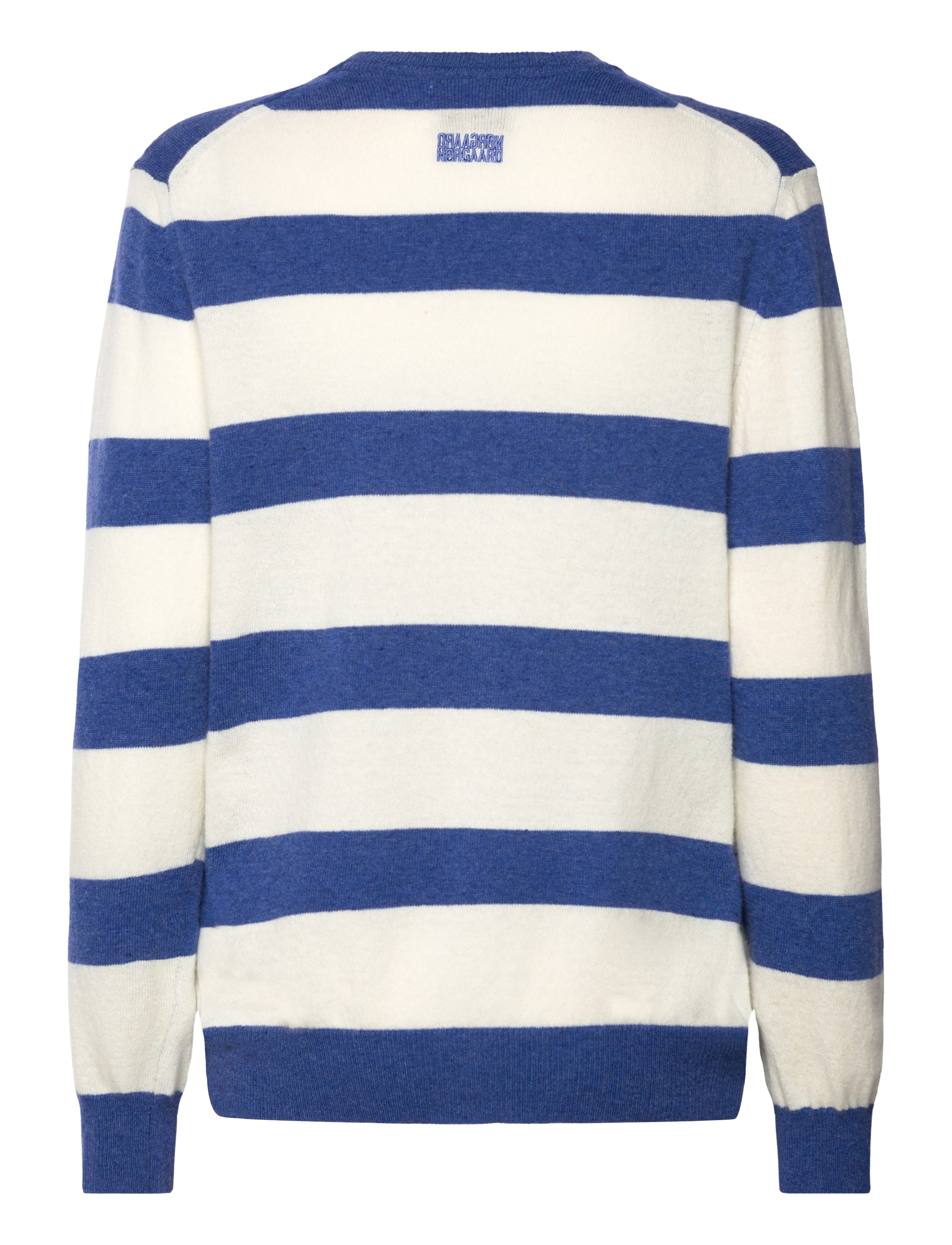 Mads Nørgaard - Eco Wool Stripe Kasey Sweater - amparo blue/winter white - 1