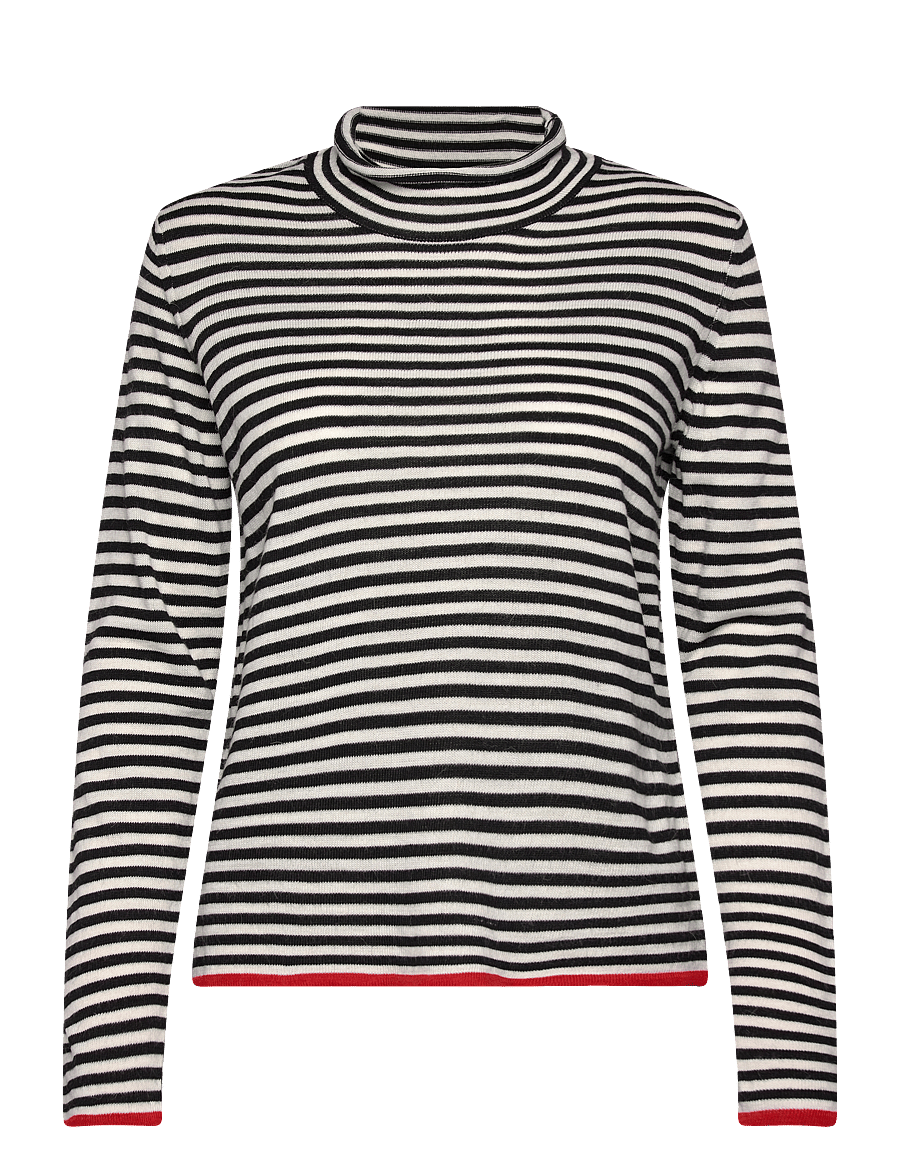 Mads Nørgaard - One Stripe Elsa Knit - black/ecru - 0