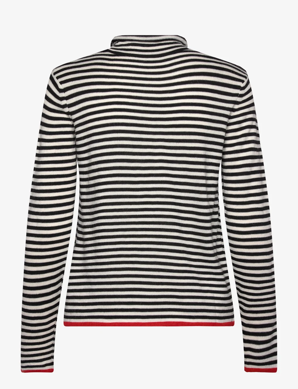 Mads Nørgaard - One Stripe Elsa Knit - langærmede toppe - black/ecru - 1