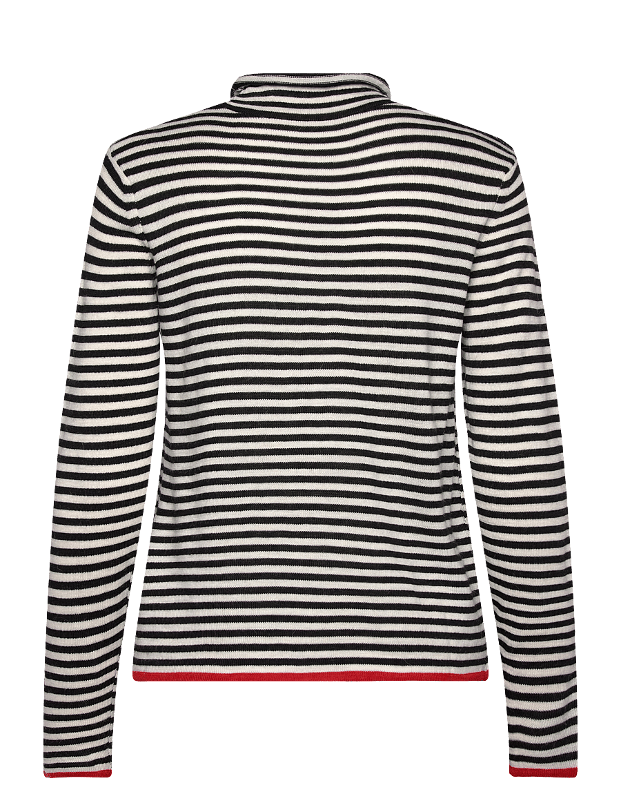 Mads Nørgaard - One Stripe Elsa Knit - black/ecru - 1